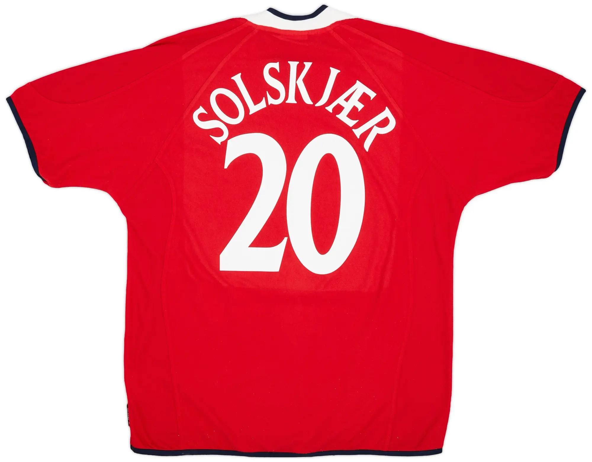 Umbro 2000-02 Norway Home Shirt Solskjaer #20 - 8/10 - (XL)