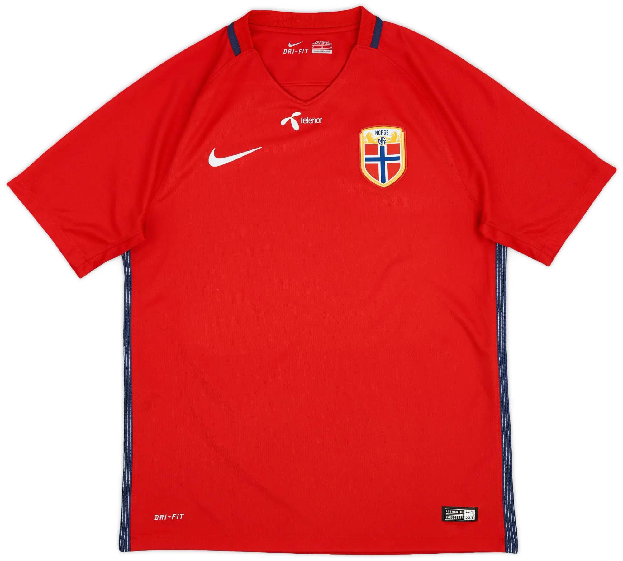 Umbro 2016-18 Norway Home Shirt - 9/10 - (M)
