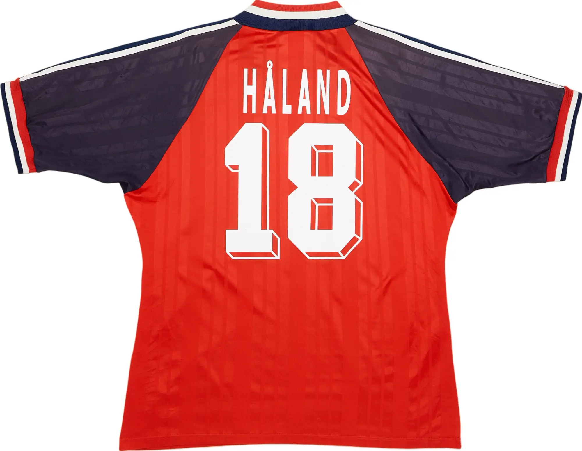 adidas 1994-96 Norway Home Shirt Haland #18 - 9/10 - (L)
