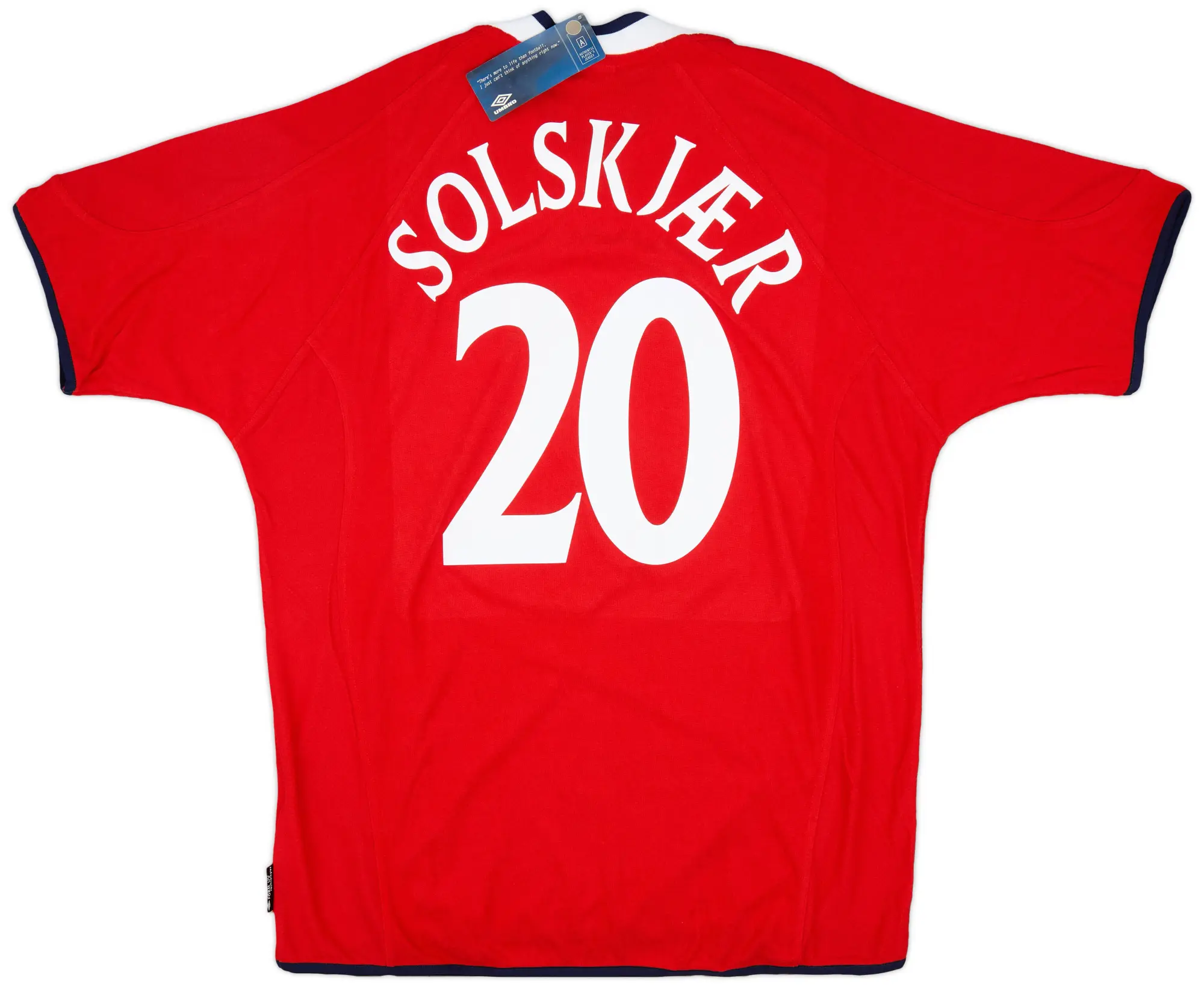 Umbro 2000-02 Norway Home Shirt Solskjaer #20 (XL)