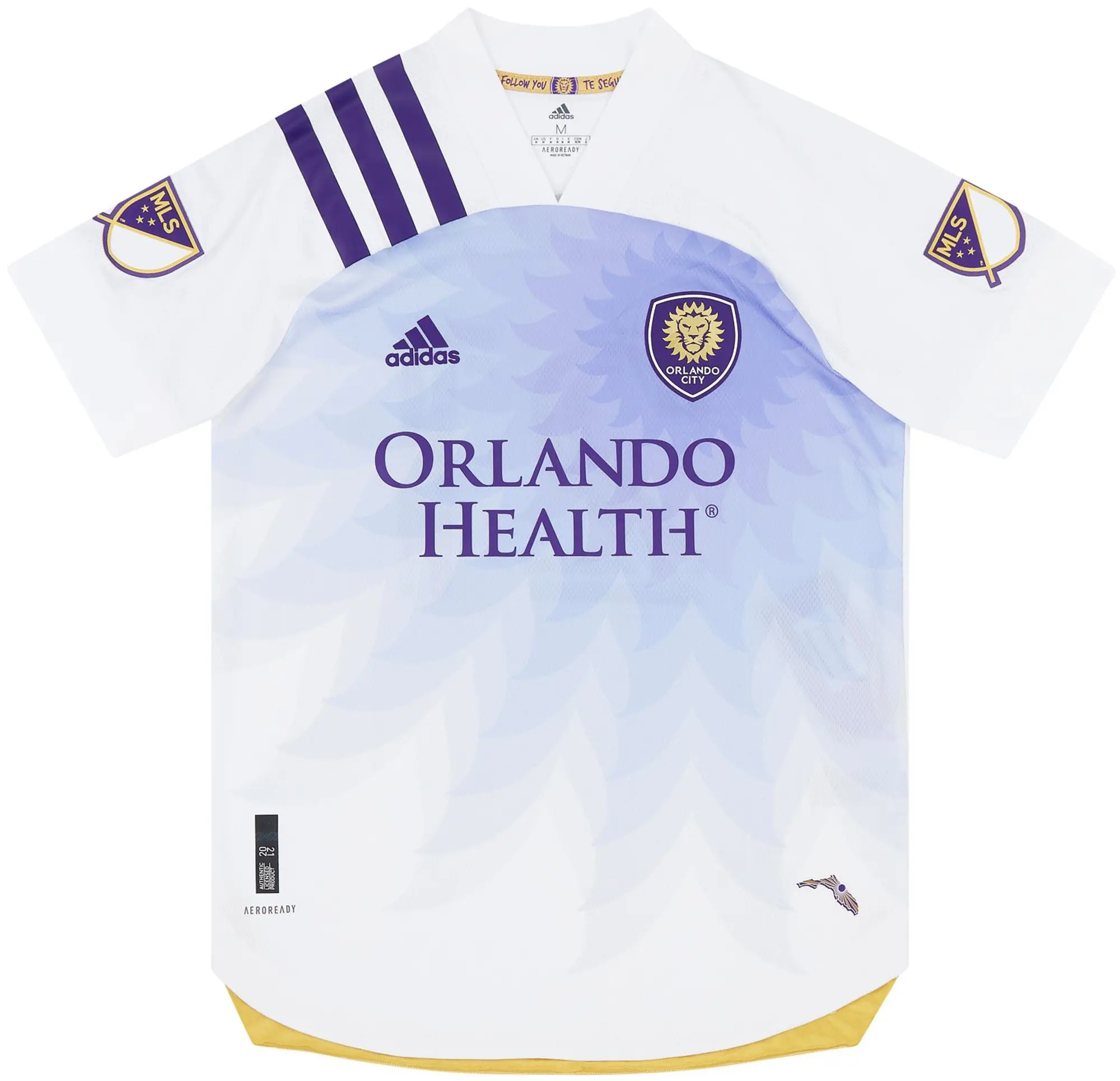 adidas 2021 Orlando City Match Worn Away Shirt Perea #21 (v Inter Miami)