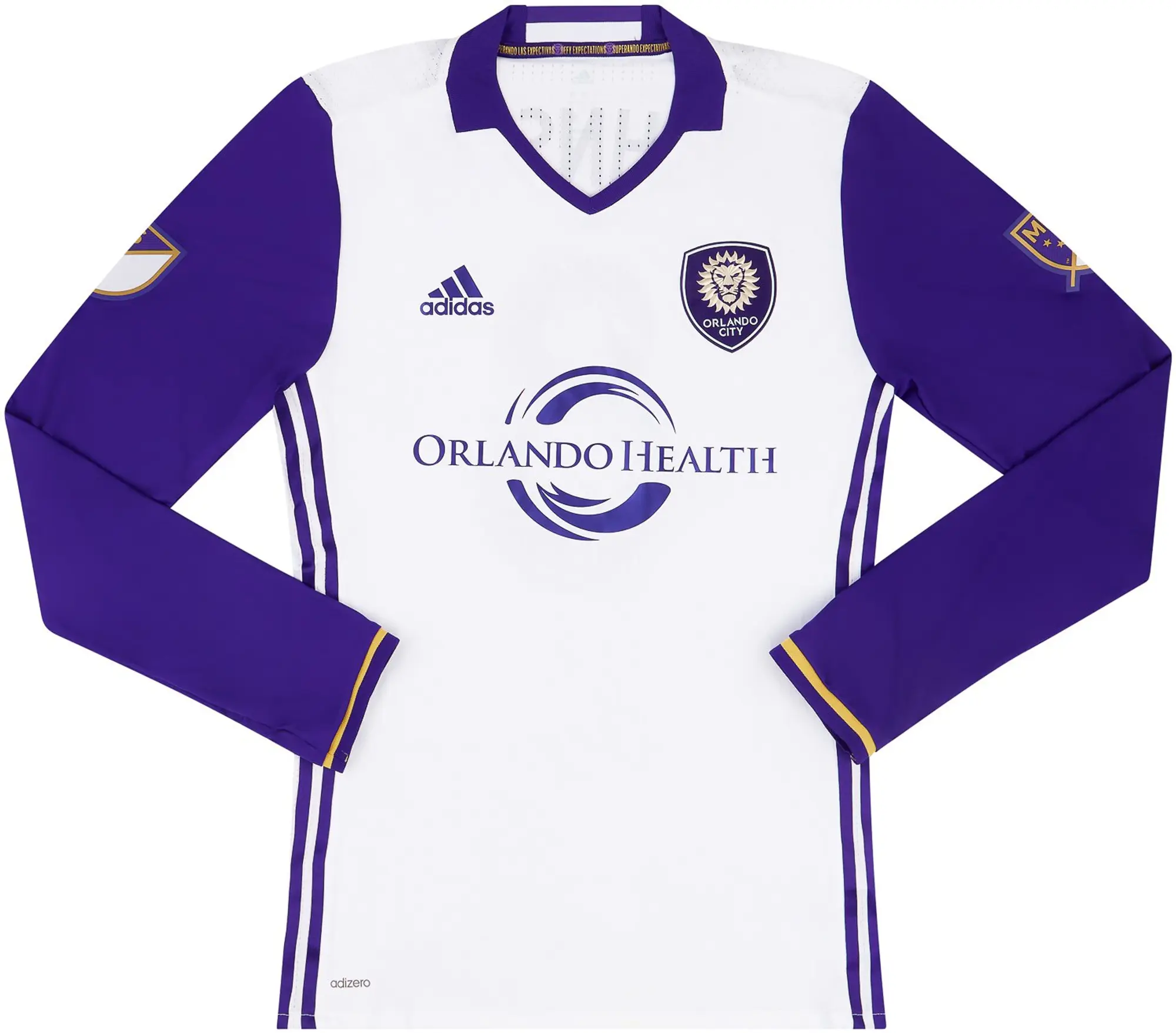 adidas 2017 Orlando City Match Issue Away L/S Shirt Johnson #8