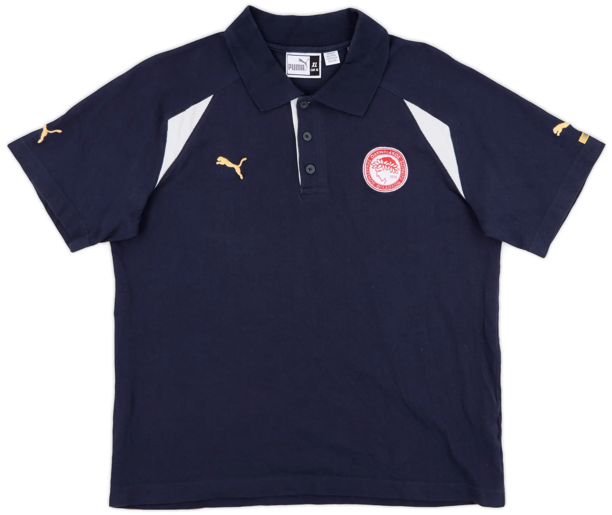 2000s Olympiakos Puma Polo Shirt - 8/10 - (XL)