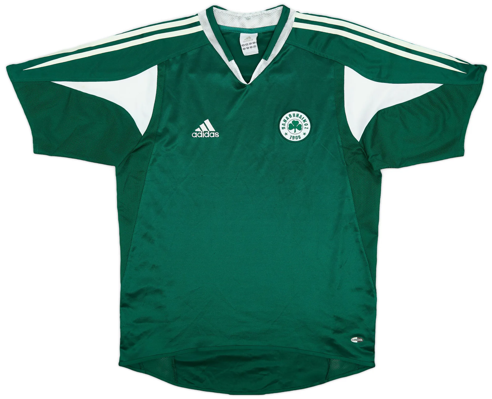 adidas Panathinaikos Mens SS Home Shirt 2004/05