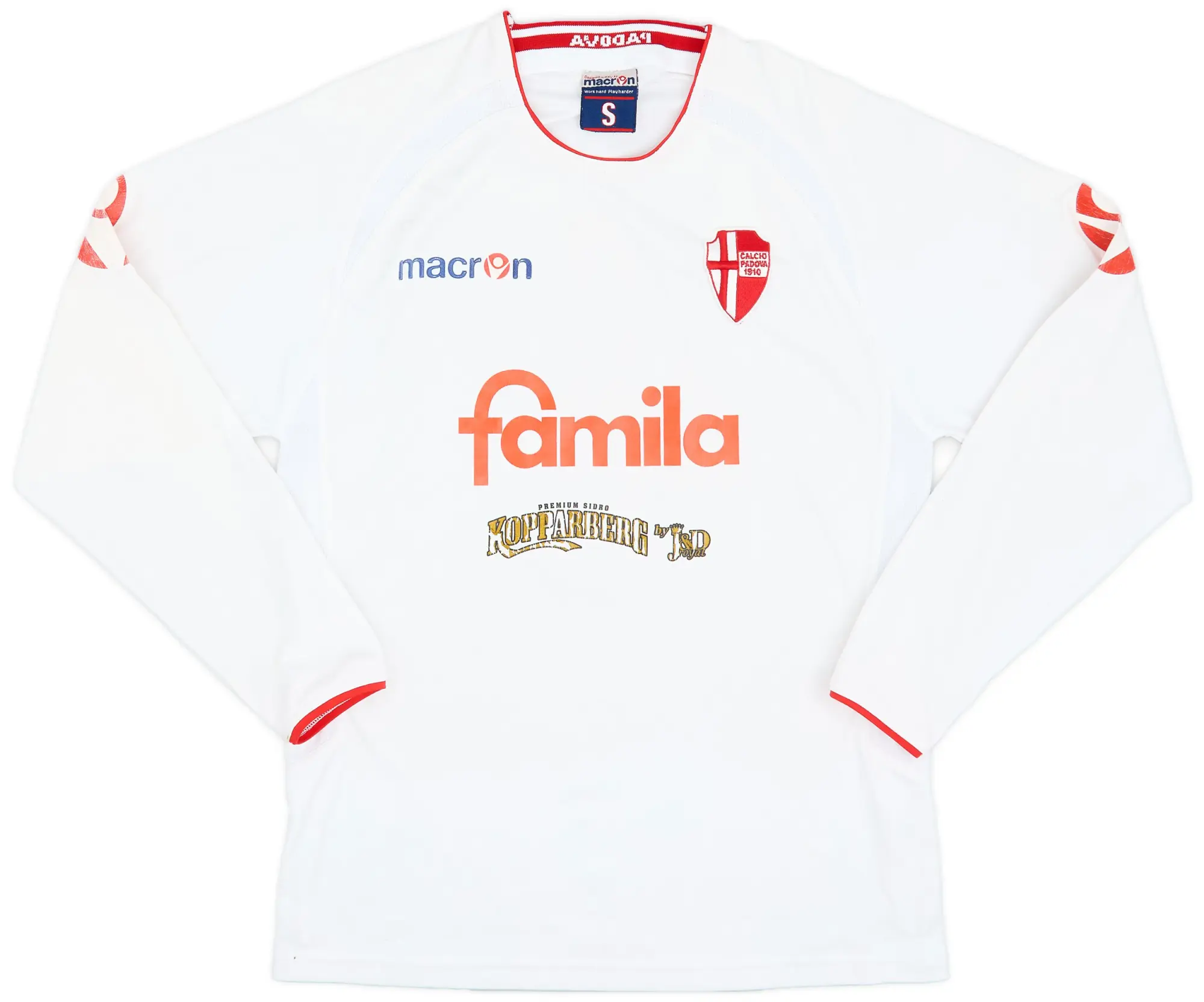 Macron 2005-06 Padova Home L/S Shirt #4 - 5/10 - (S)