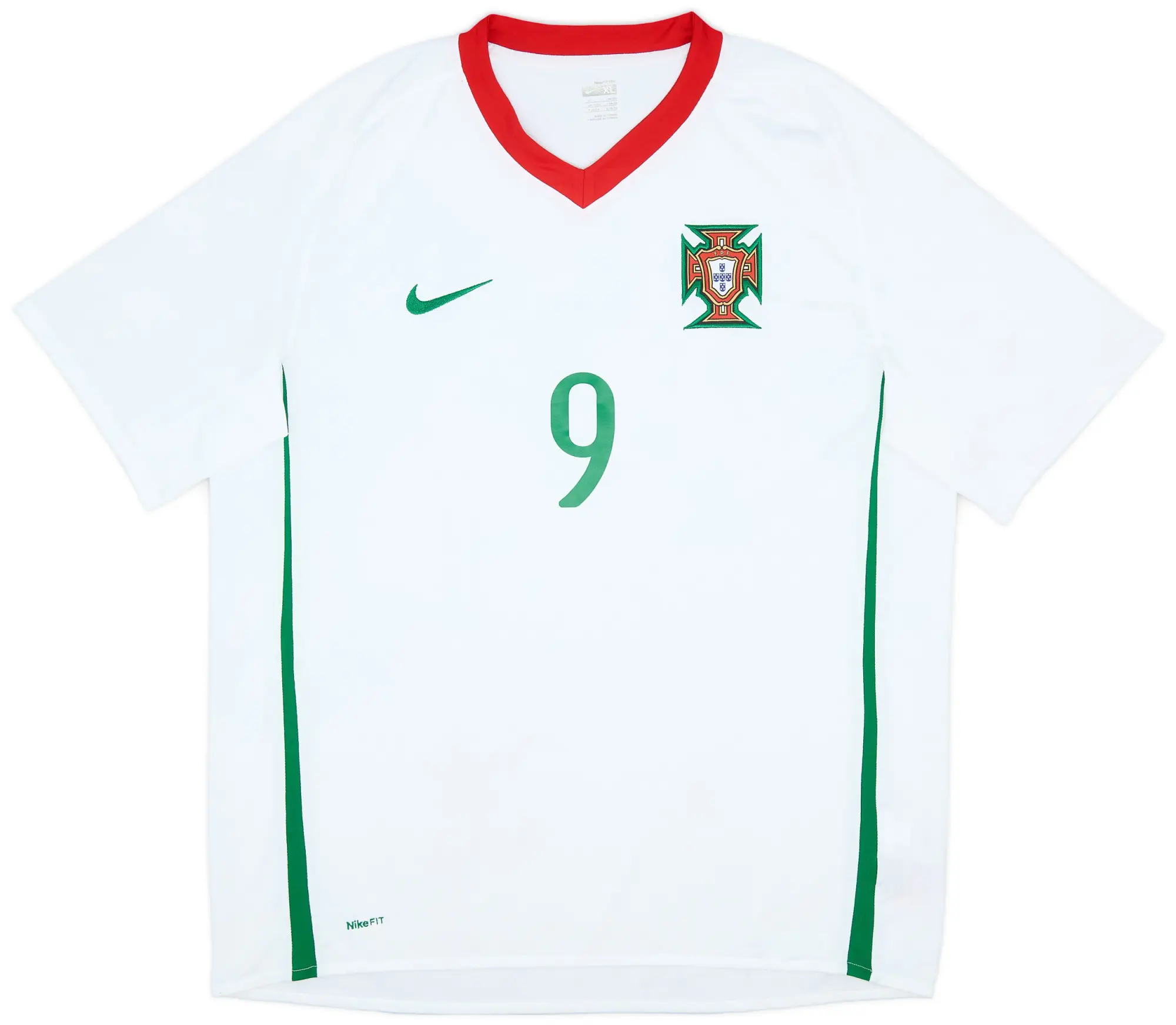 Nike 2008-10 Portugal Away Shirt #9 - 5/10 - (XL)