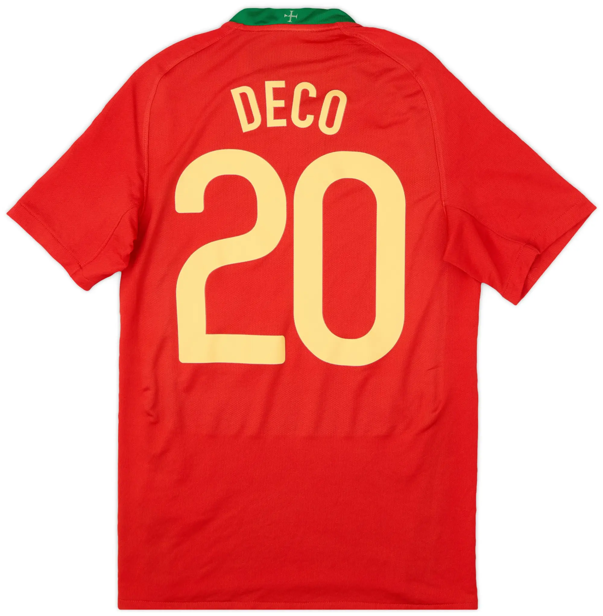 Nike 2008-10 Portugal Home Shirt Deco #20 - 9/10 - (S)
