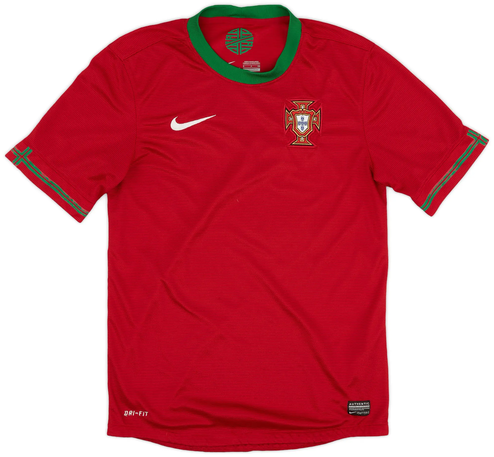 Nike 2012-13 Portugal Home Shirt - 6/10 - (S)
