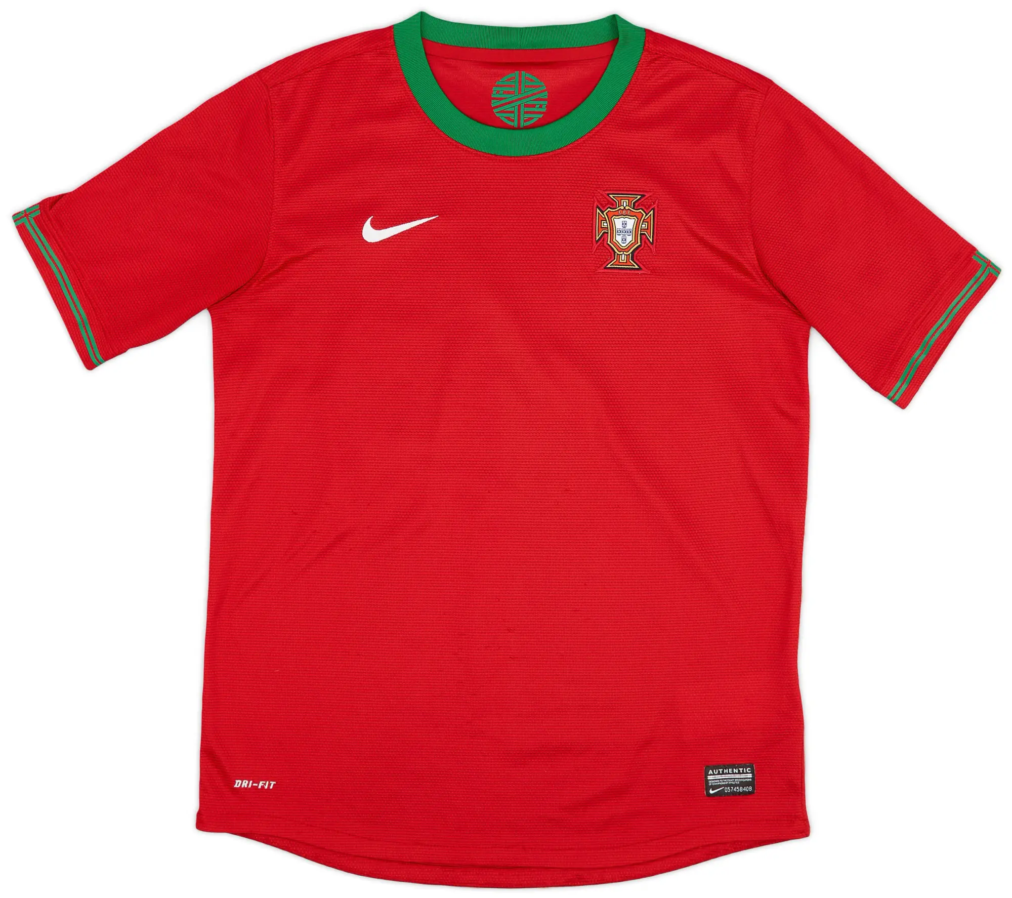 Nike Portugal Boys SS Home Shirt 2012
