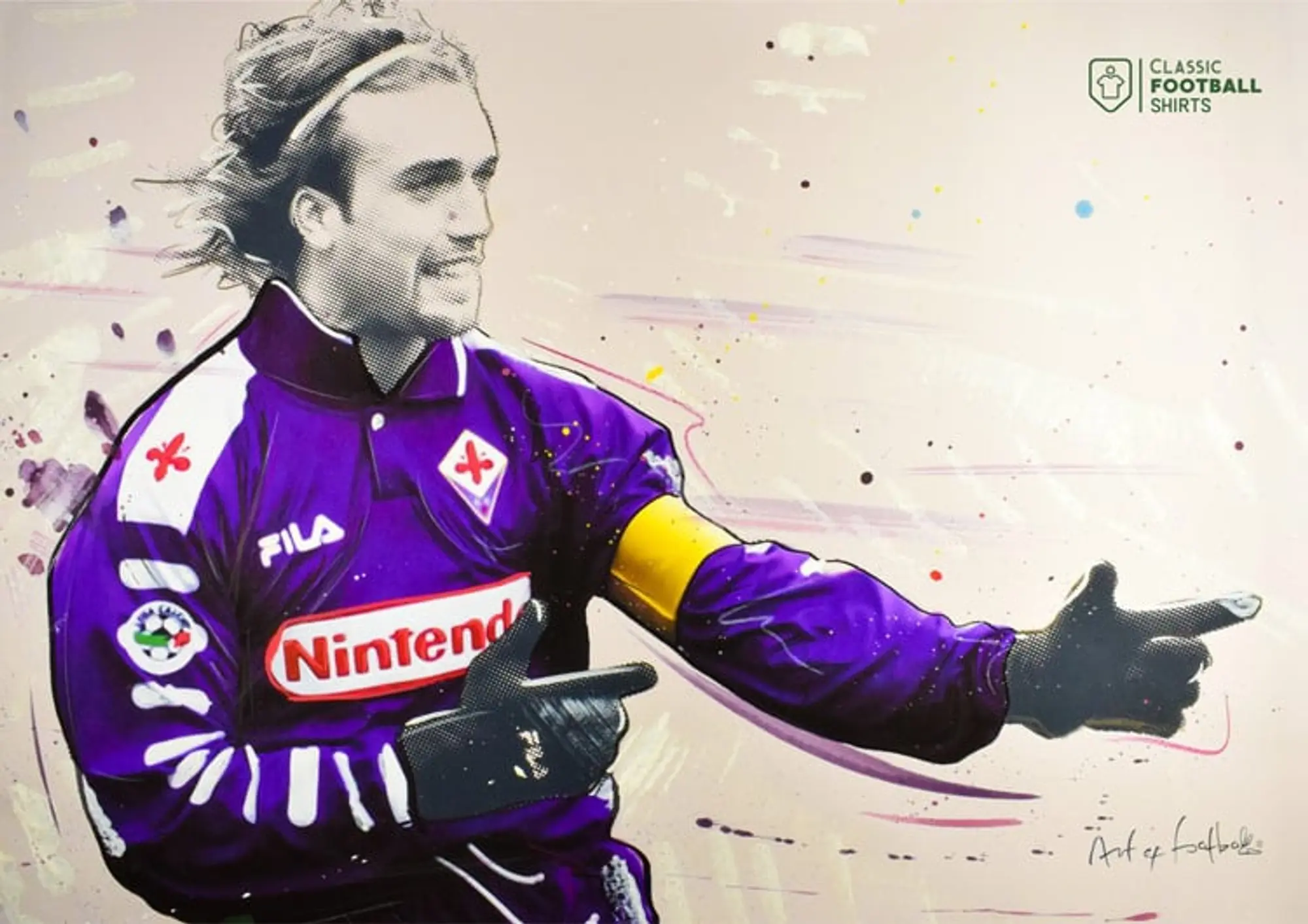Accessories 1998-99 Fiorentina Batistuta CFS x AoF A3 Print/Poster