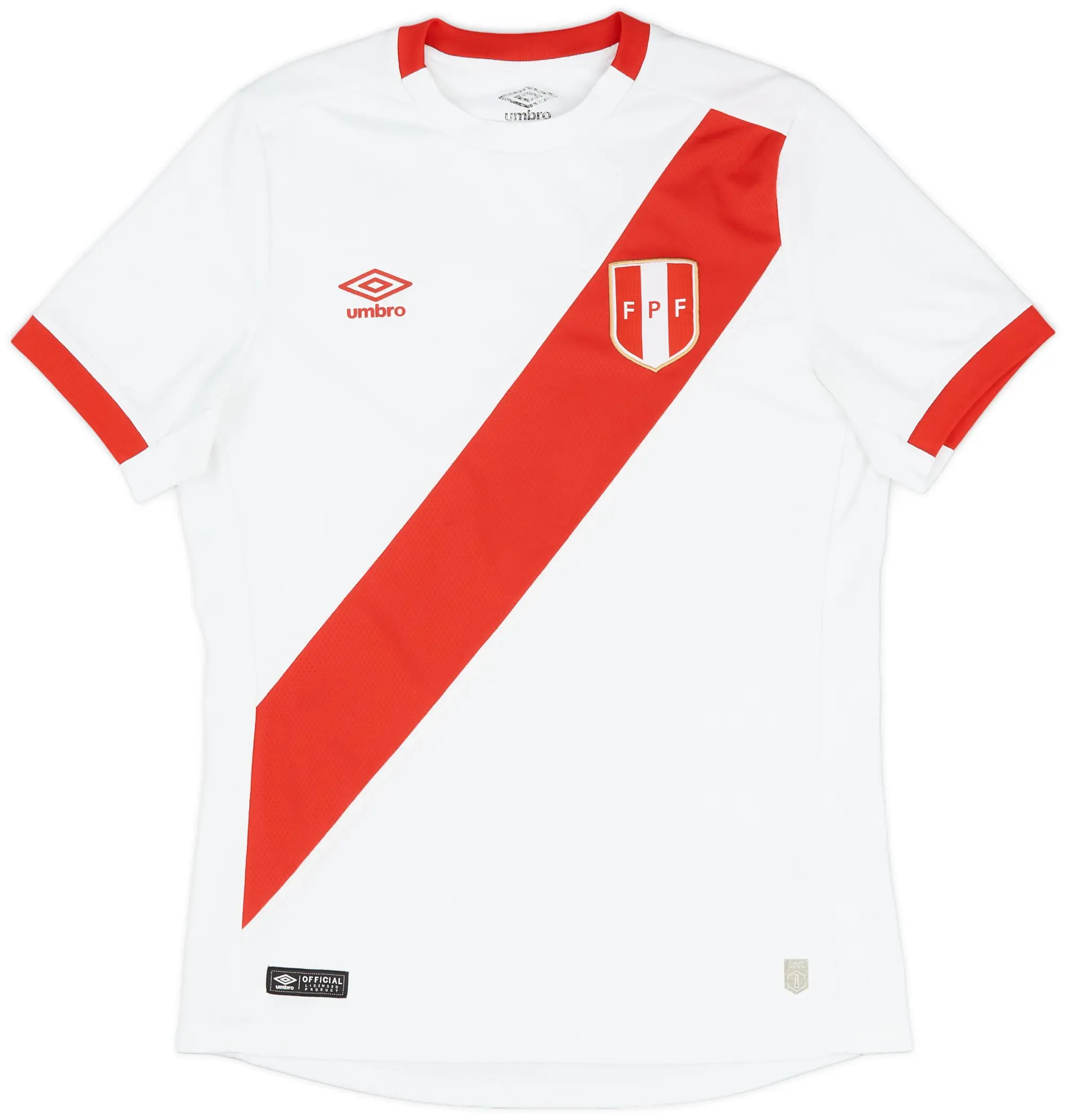 Umbro 2015 Peru Home Shirt - 7/10 - (M)
