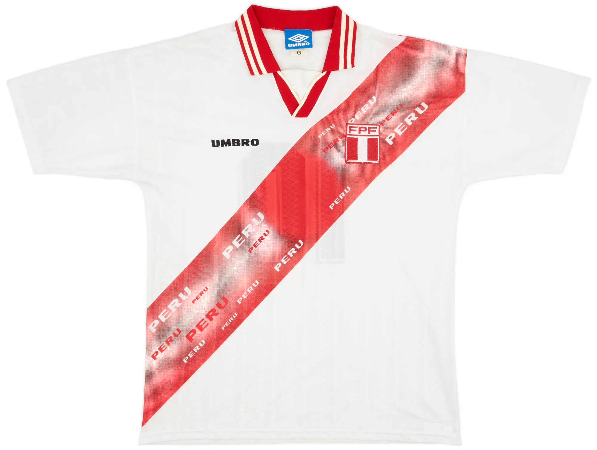 Umbro 1996-98 Peru Home Shirt - 8/10 - (L)