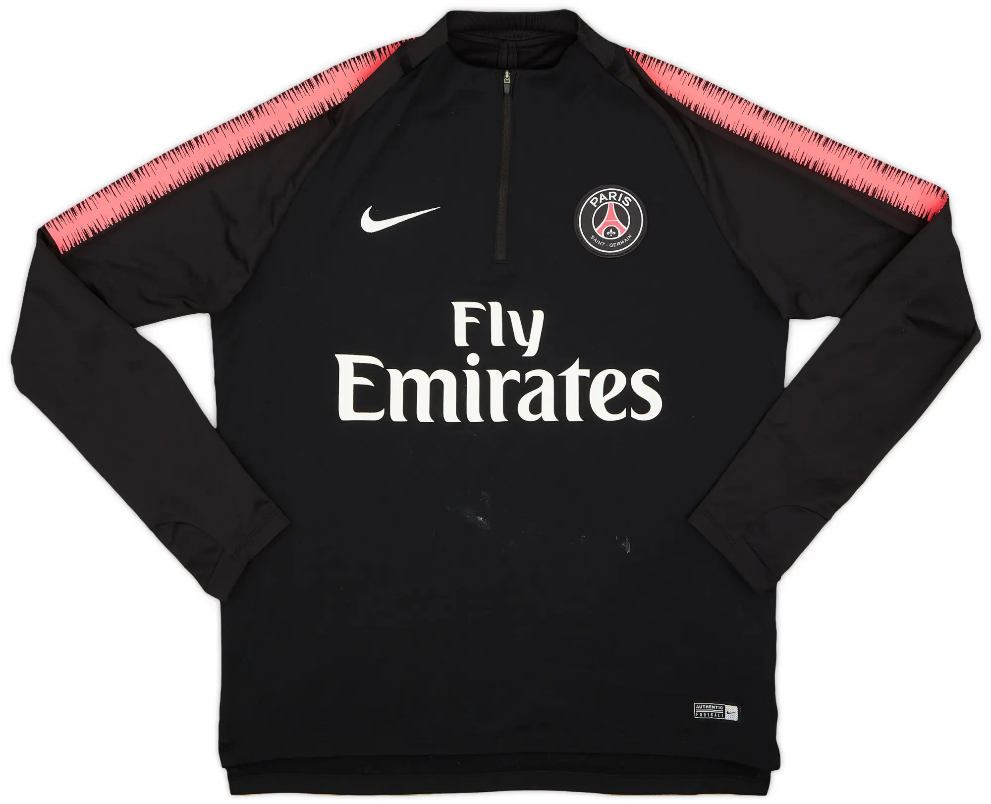 2018-19 Paris Saint-Germain Nike 1/4 Zip Drill Top - 6/10 - (L)