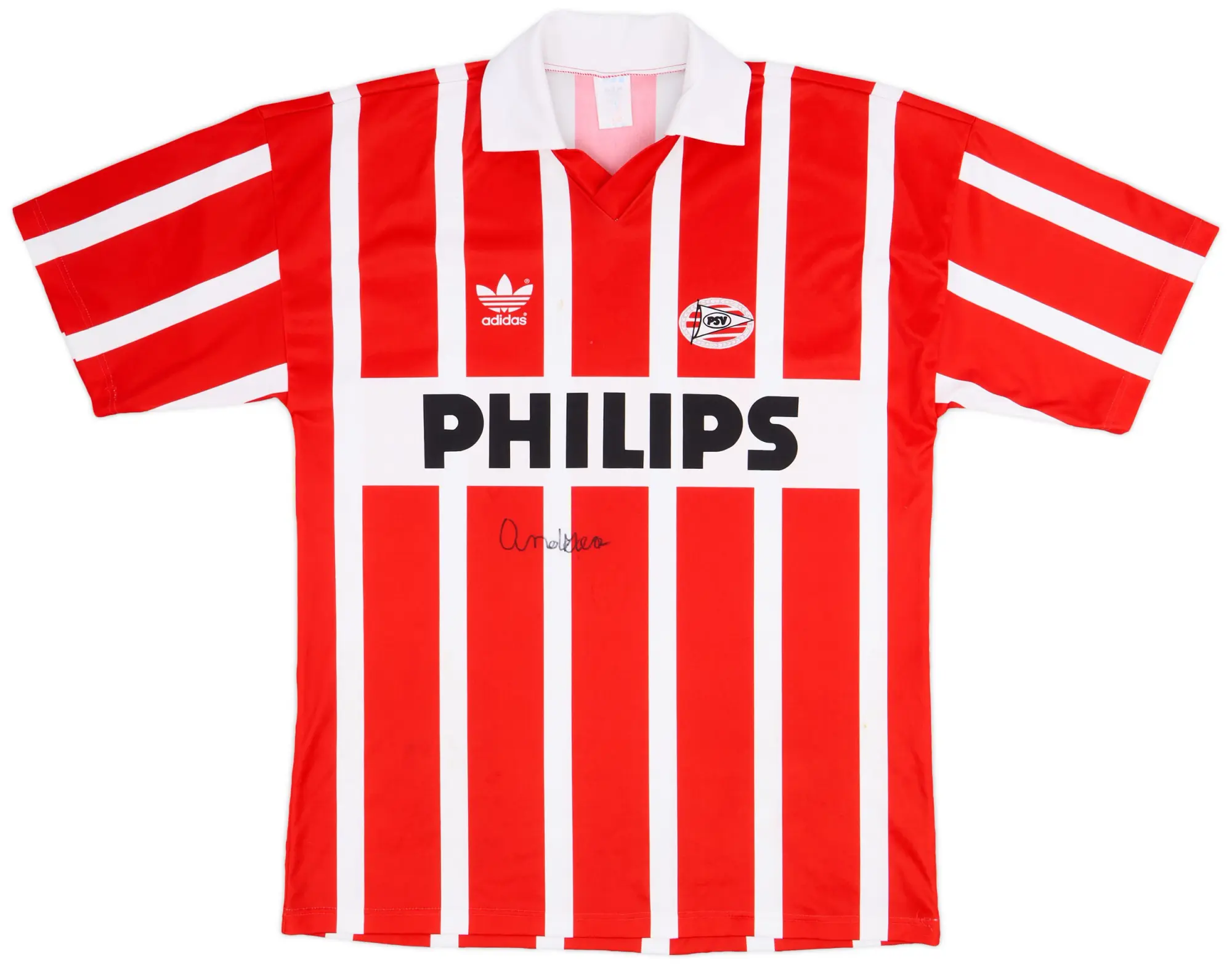 adidas 1990-92 PSV Signed Home Shirt - 8/10 - (M)