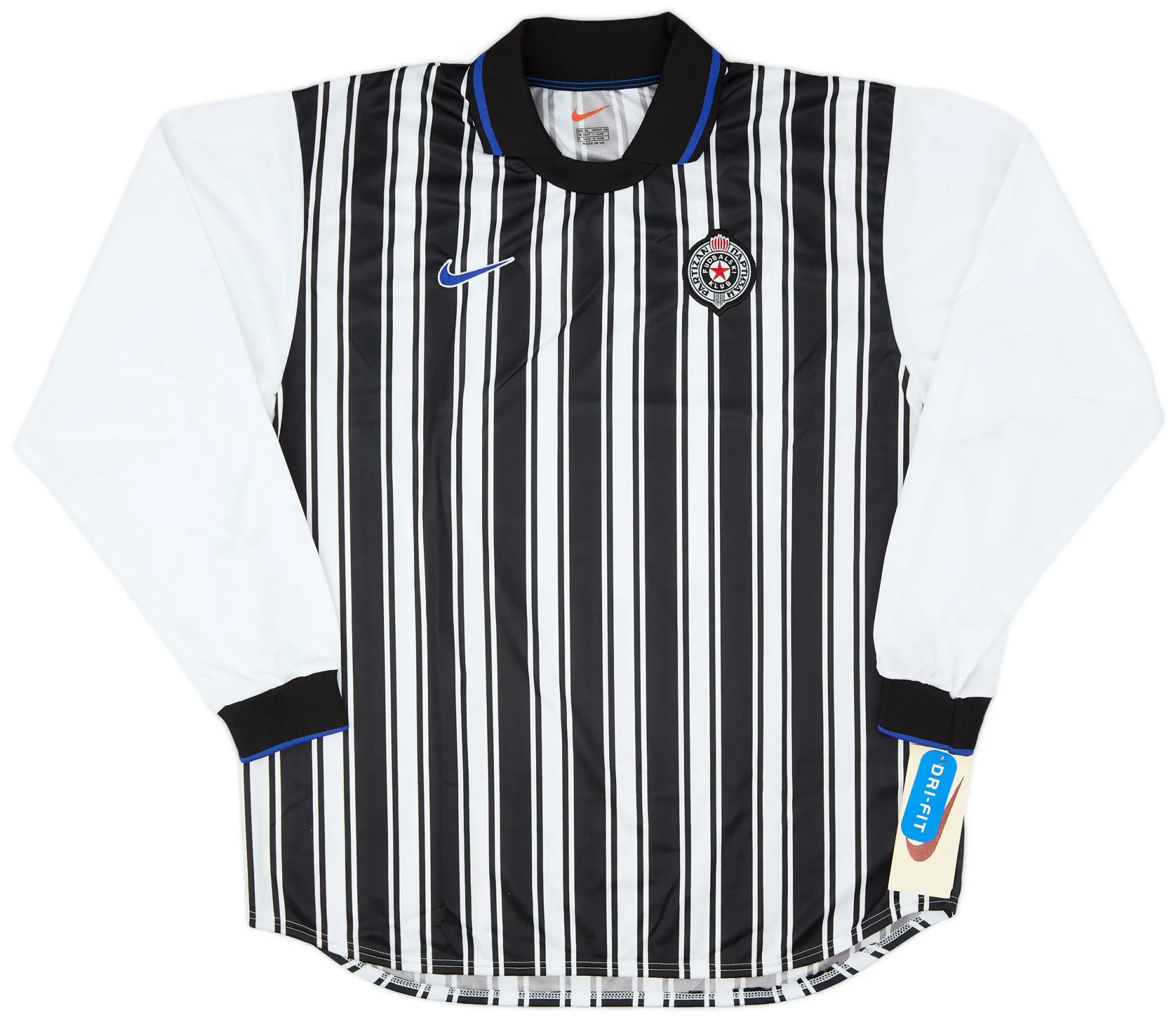 Nike Partizan Belgrade Mens LS Home Shirt 2000/01