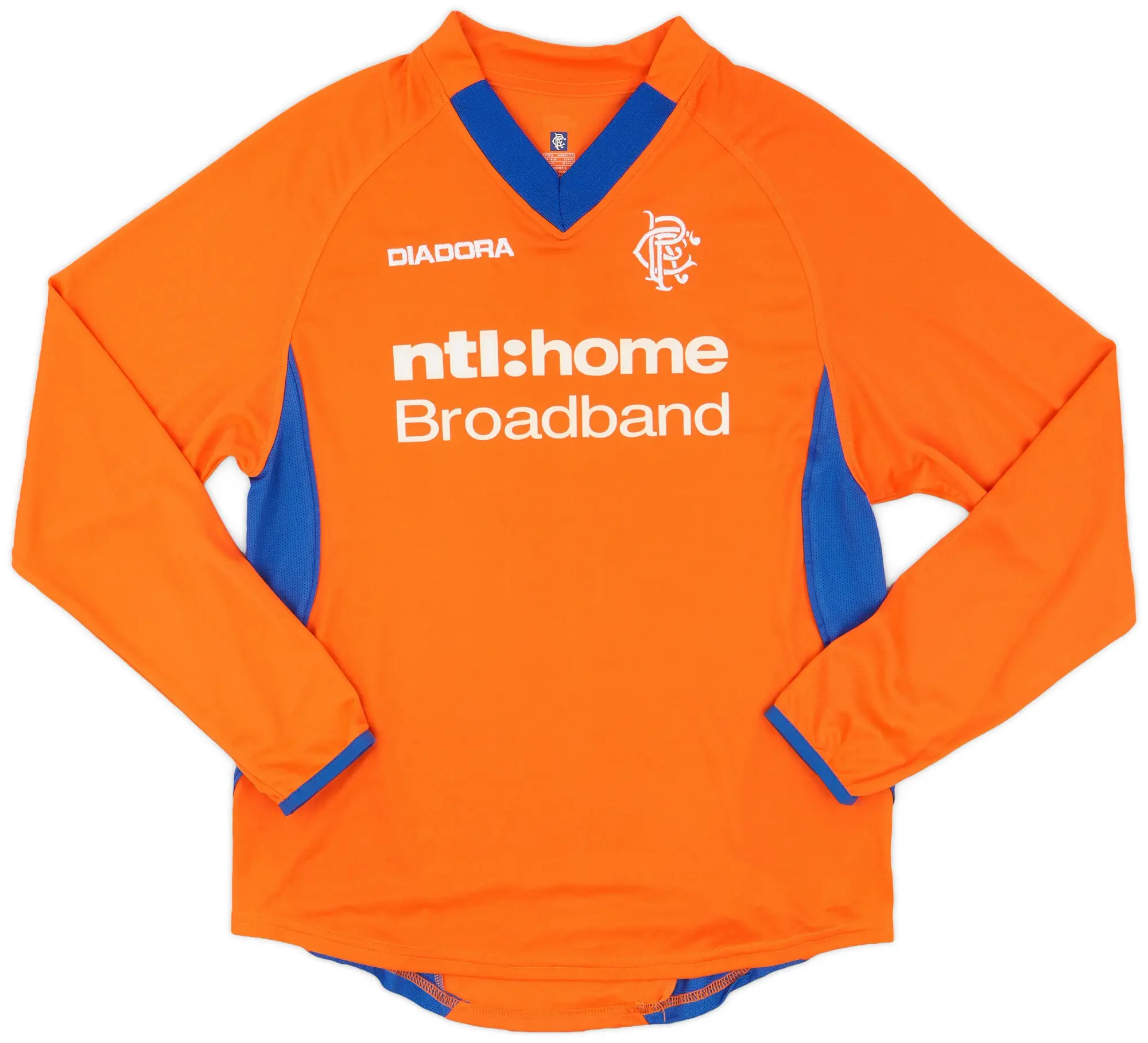 Diadora 2002-03 Rangers Away L/S Shirt - 8/10 - (S)