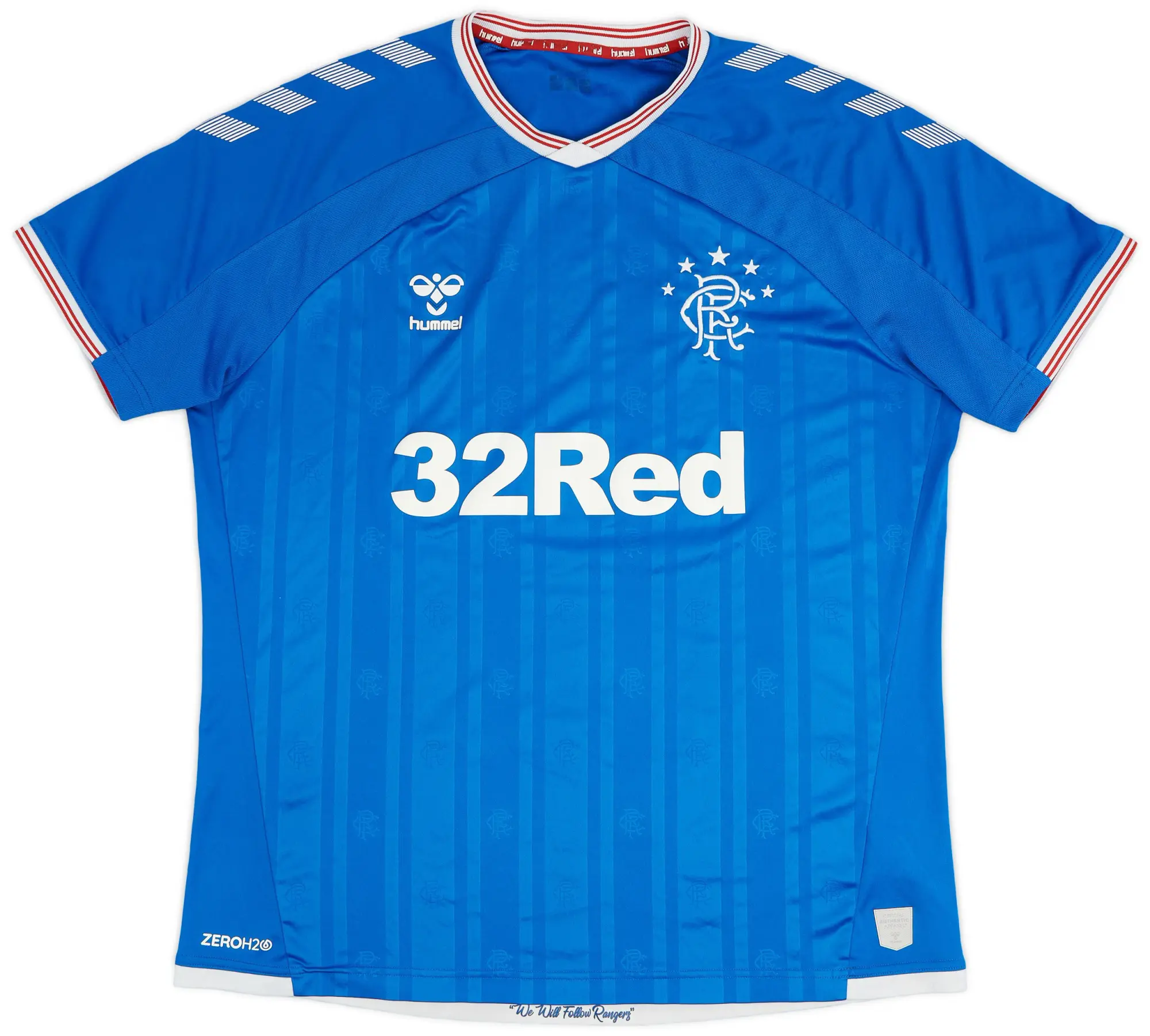 Hummel 2019-20 Rangers Home Shirt - 7/10 - (XL)