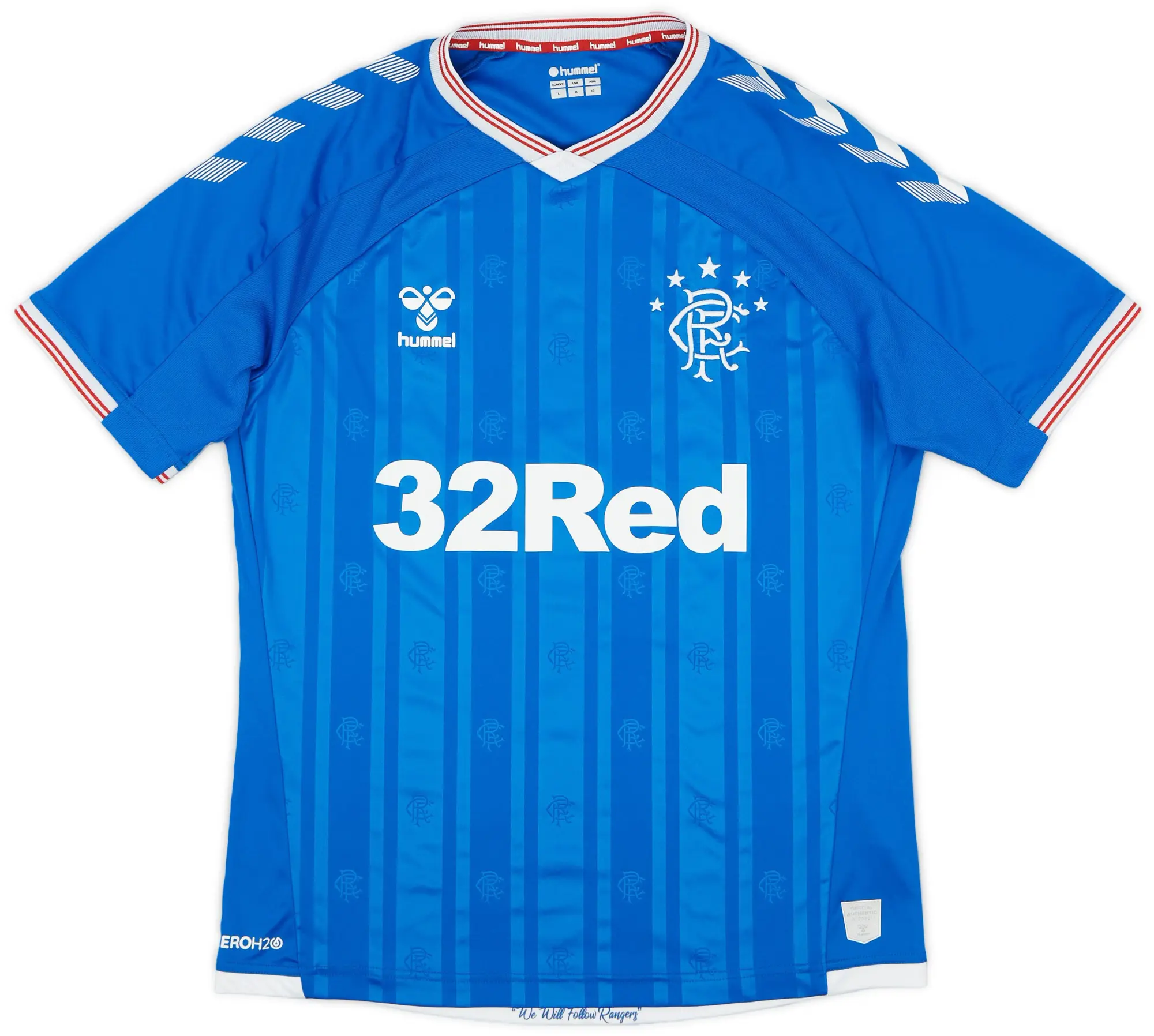 Hummel 2019-20 Rangers Home Shirt - 9/10 - (L)