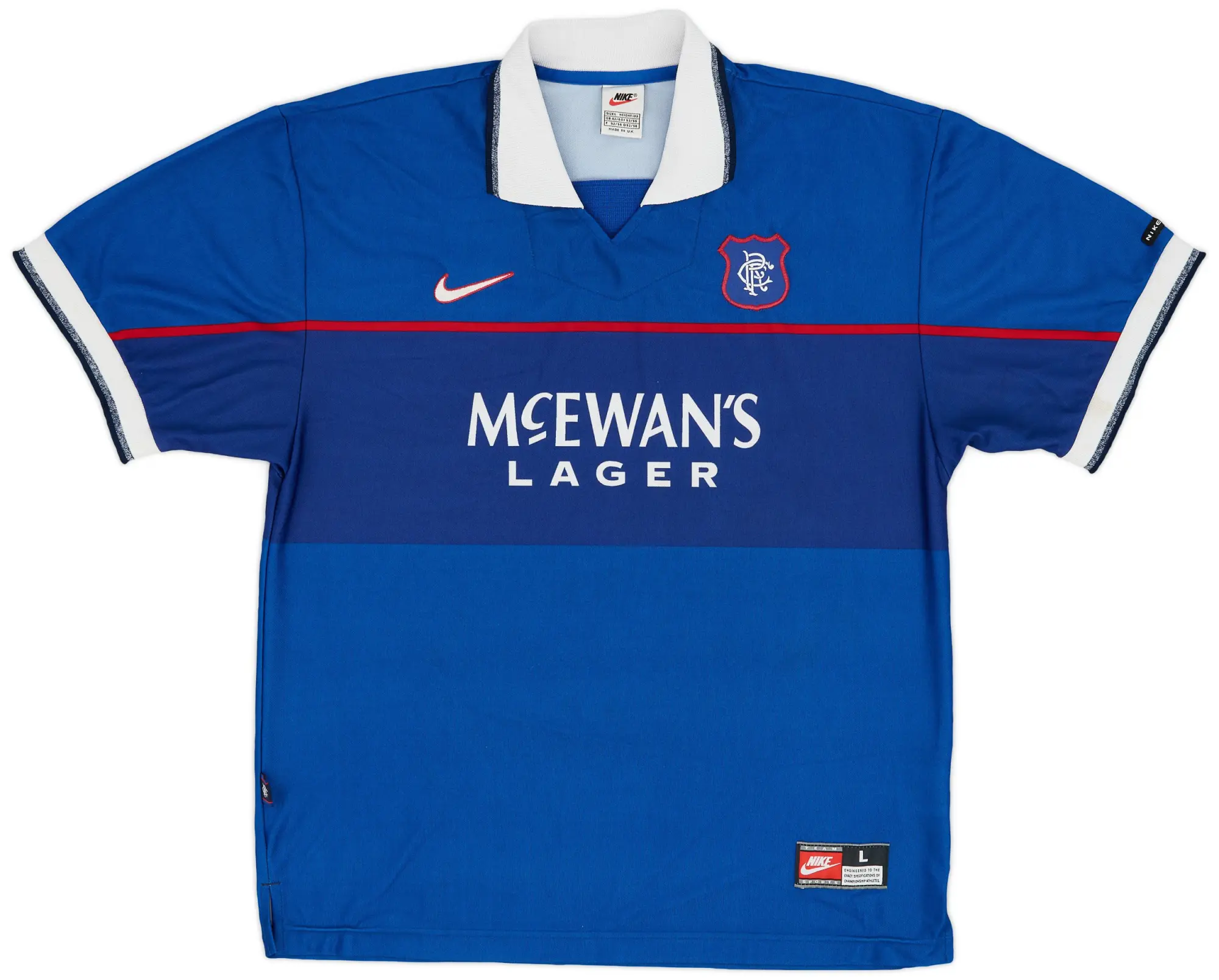 Nike Rangers Mens SS Home Shirt 1997/99