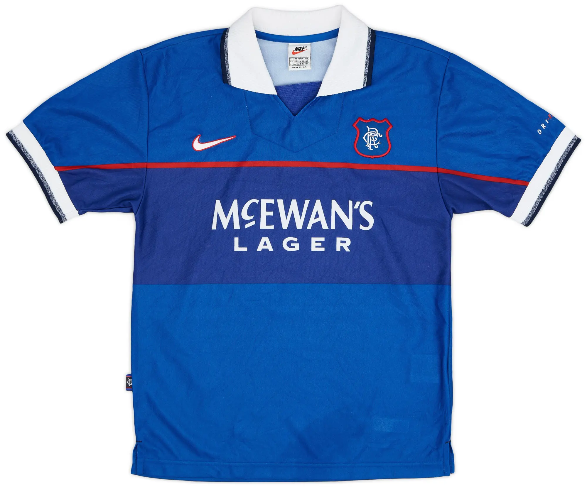 Nike Rangers Mens SS Home Shirt 1997/99