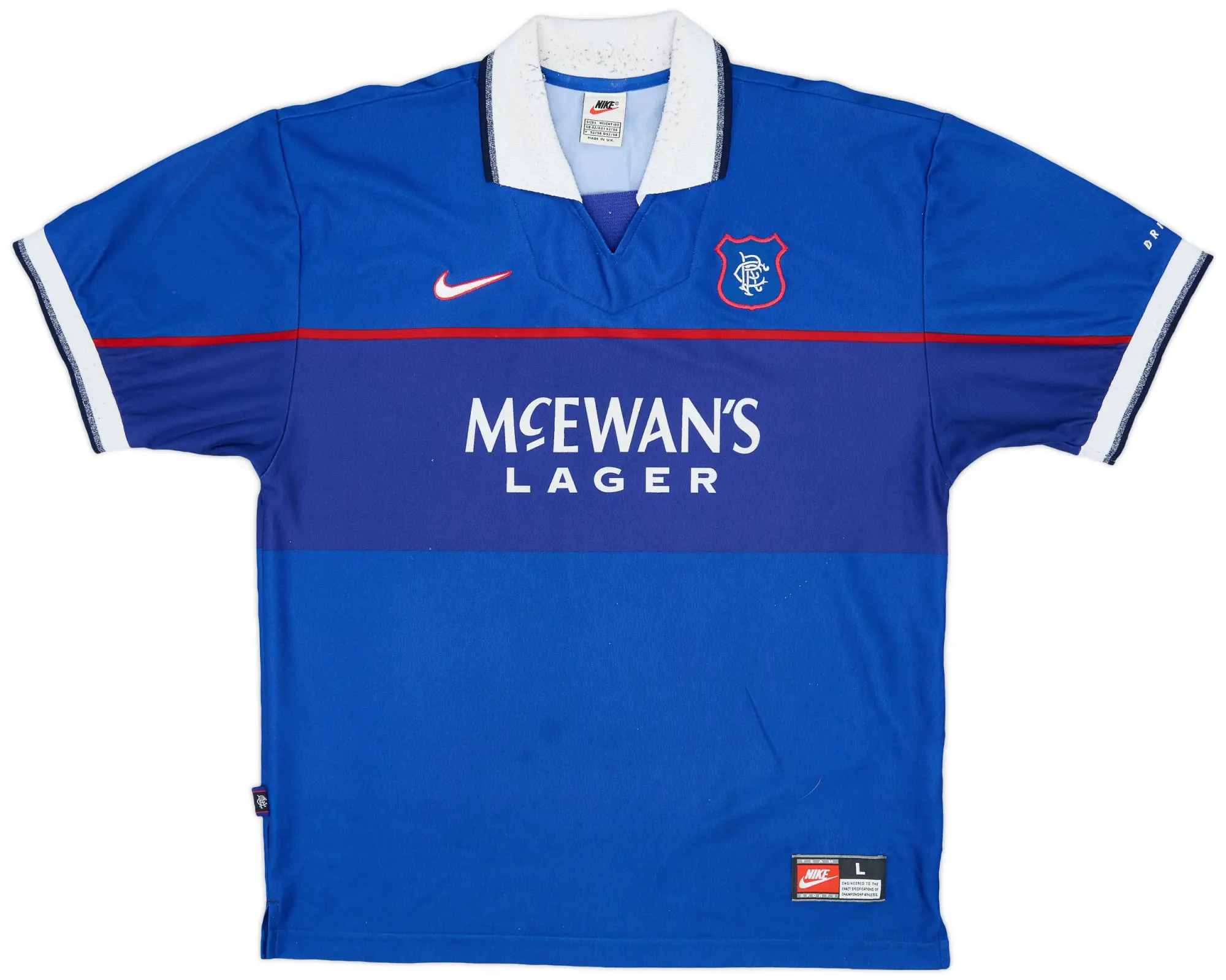 Nike 1997-99 Rangers Home Shirt Negri #9 (M)