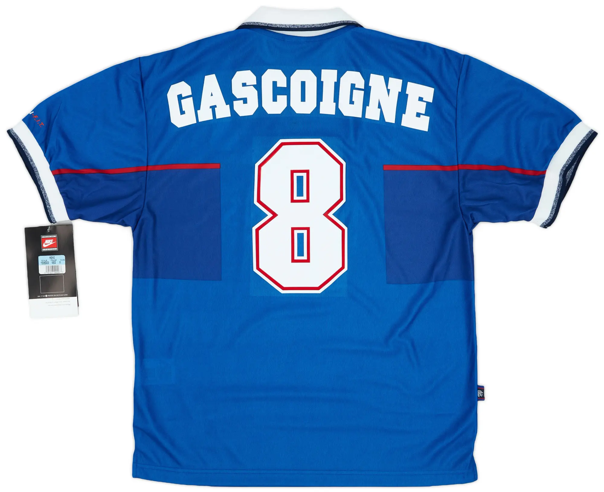 Nike 1997-99 Rangers Home Shirt Gascoigne #8 (M)