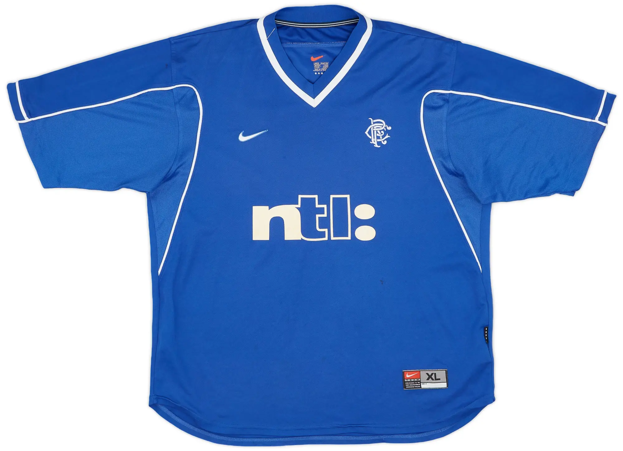 Nike 1999-01 Rangers Home Shirt - 8/10 - (XL)