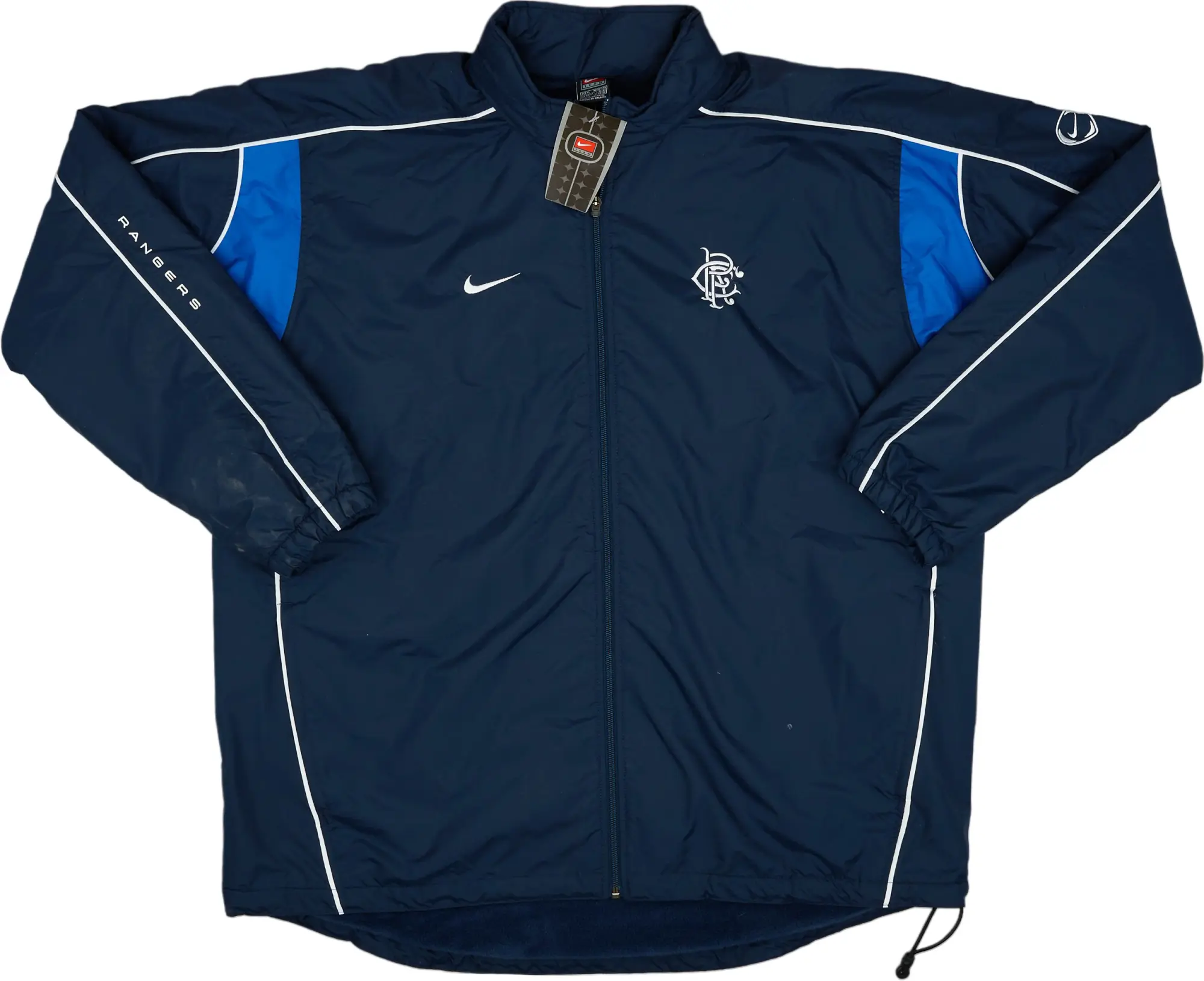 2001-02 Rangers Nike Padded Jacket - (XL)