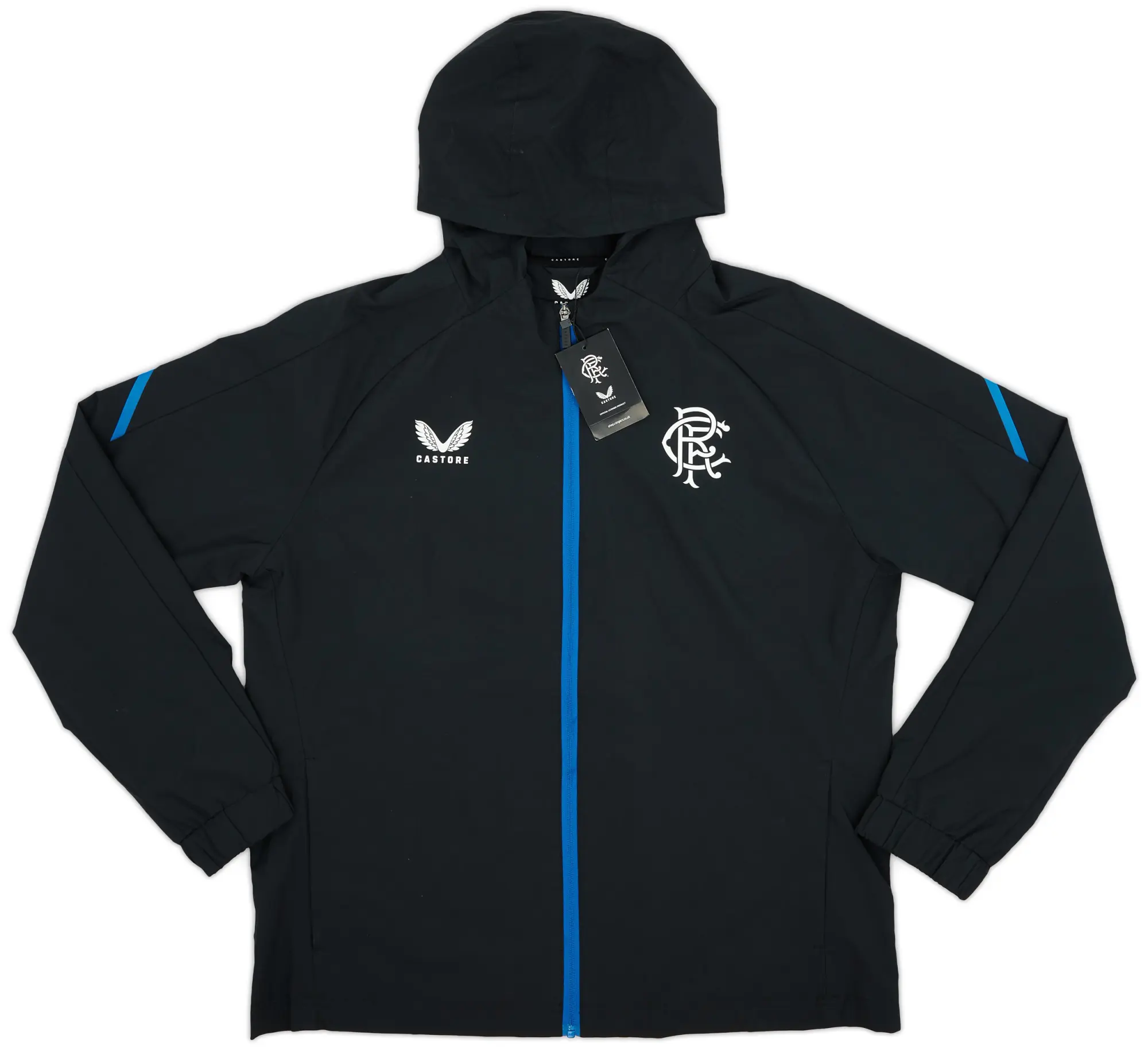 2022-23 Rangers Castore Hooded Rain Jacket (XL)