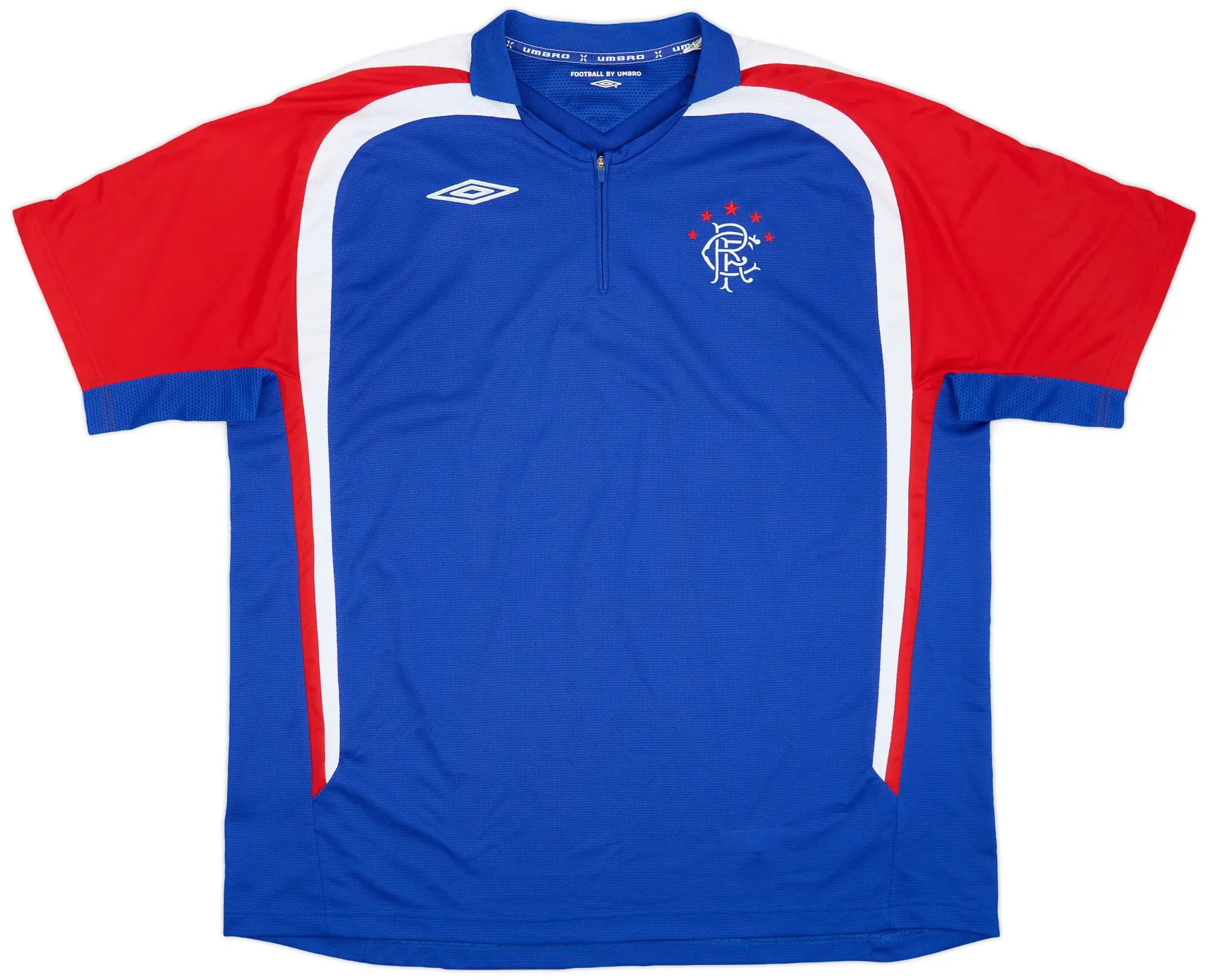 2006-07 Rangers Umbro 1/4 Zip Training Polo - 10/10 - (XXL)