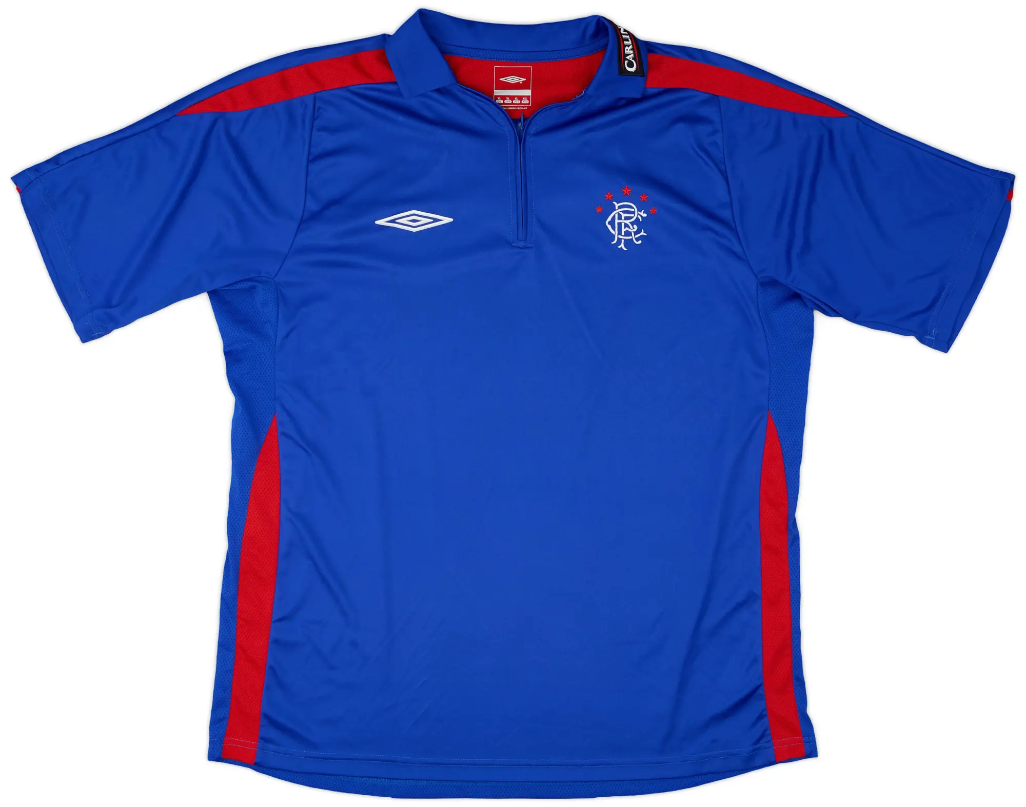 2009-10 Rangers Umbro 1/4 Zip Training Polo - 9/10 - (XL)