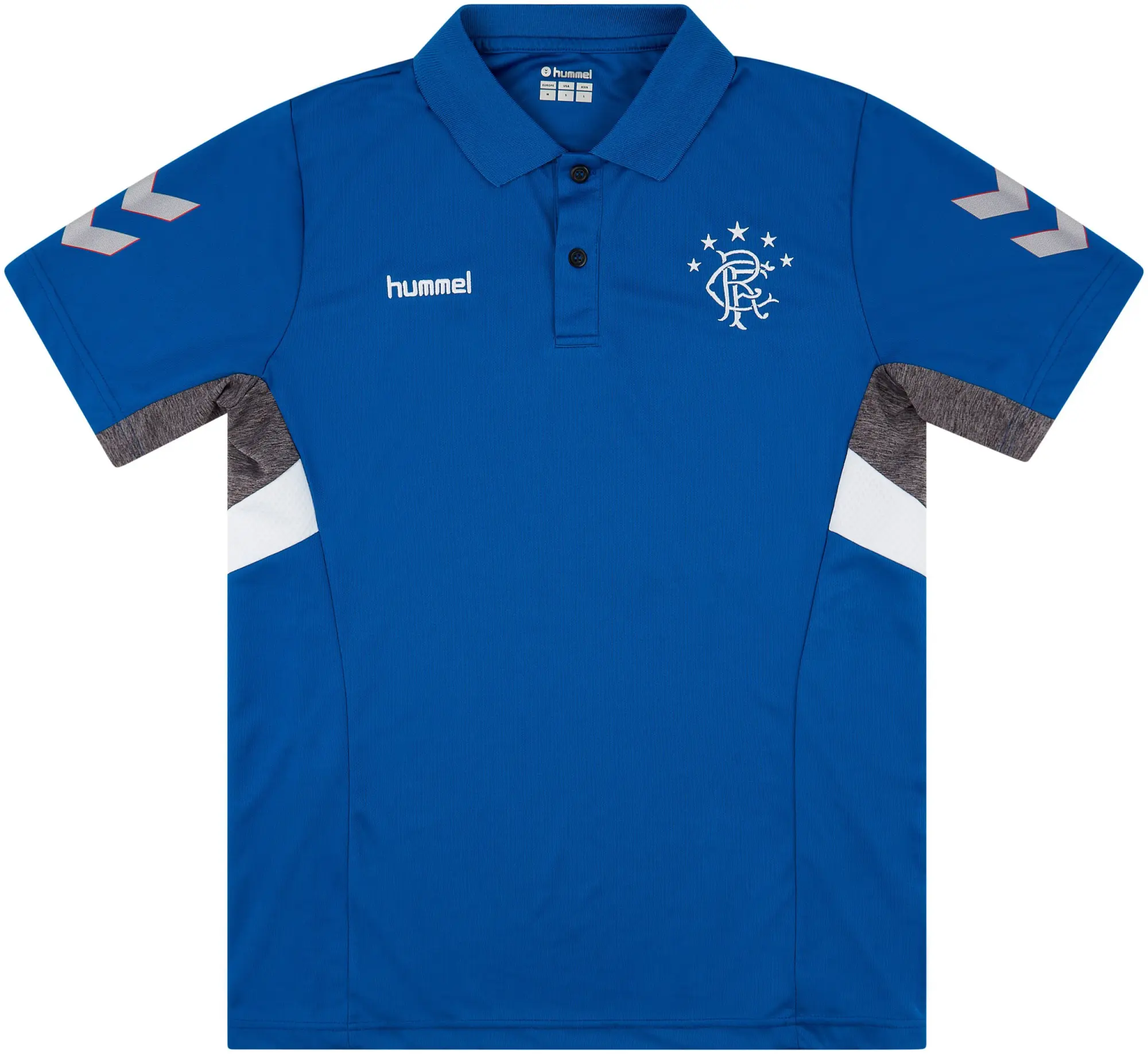 2018-19 Rangers Hummel Training Polo - 9/10 - (S)