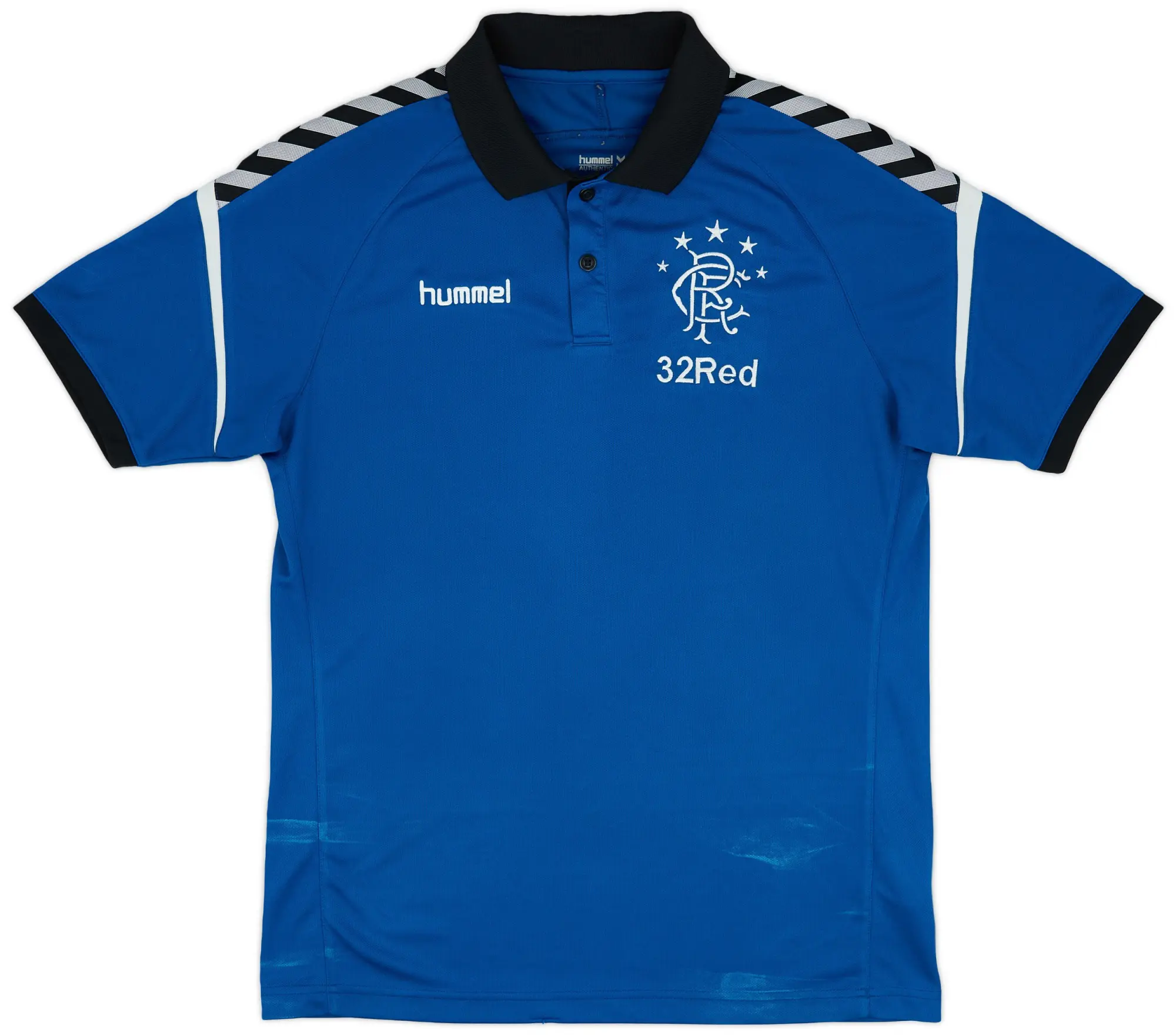 2018-19 Rangers Hummel Polo Shirt - 7/10 - (XL)