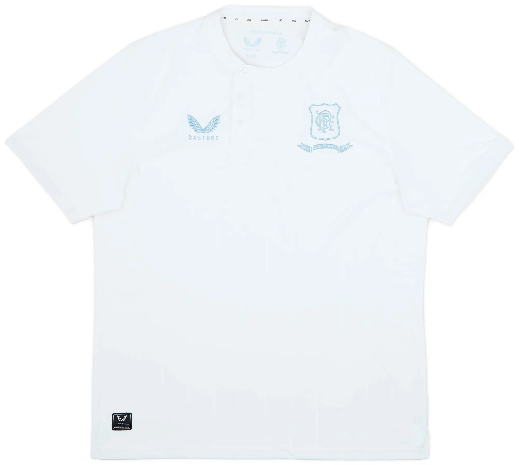 2022-23 Rangers Castore Polo Shirt - 10/10 - (3XL)