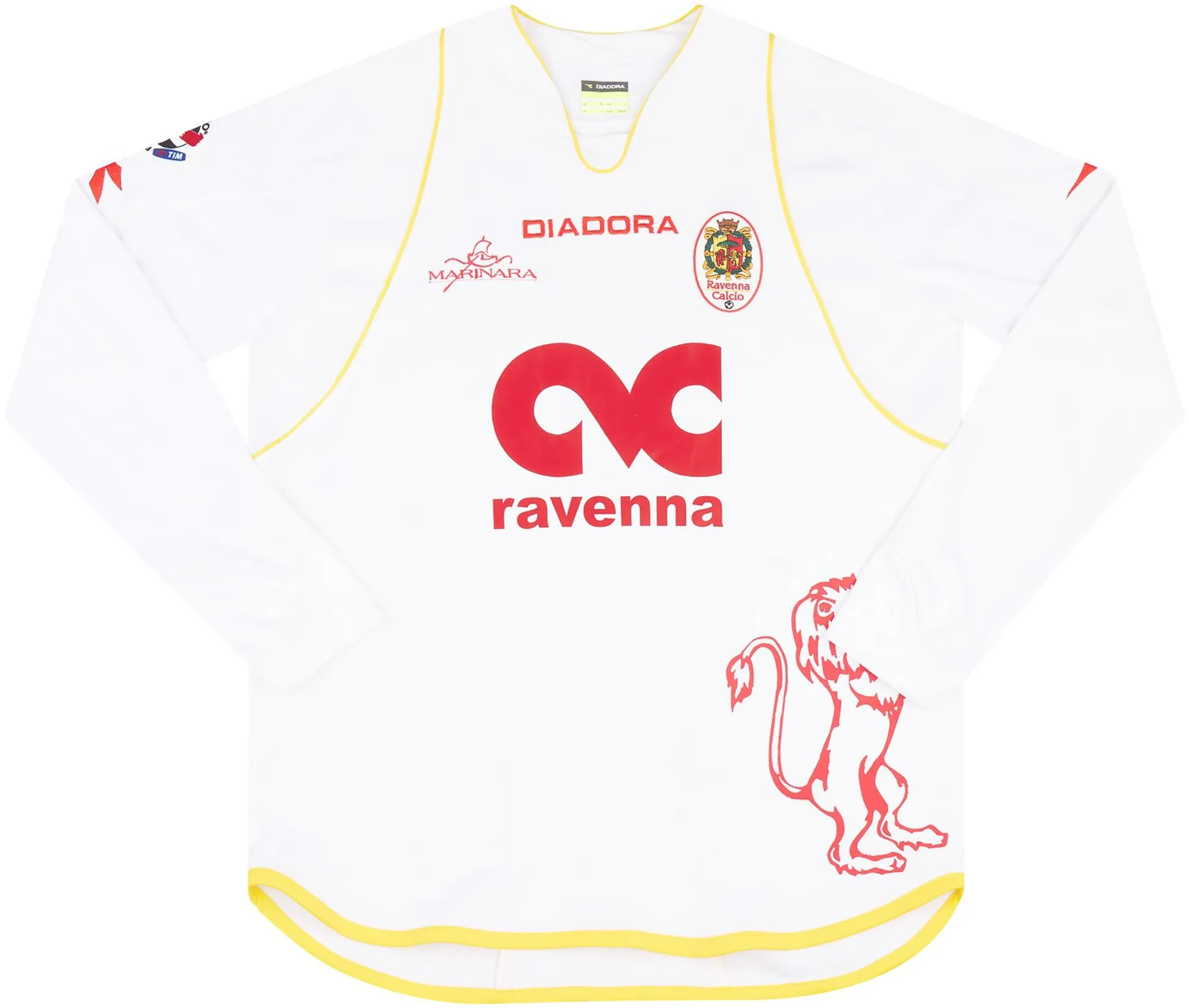 Diadora Ravenna F.C. Mens LS Player Issue Away Shirt 2007/08