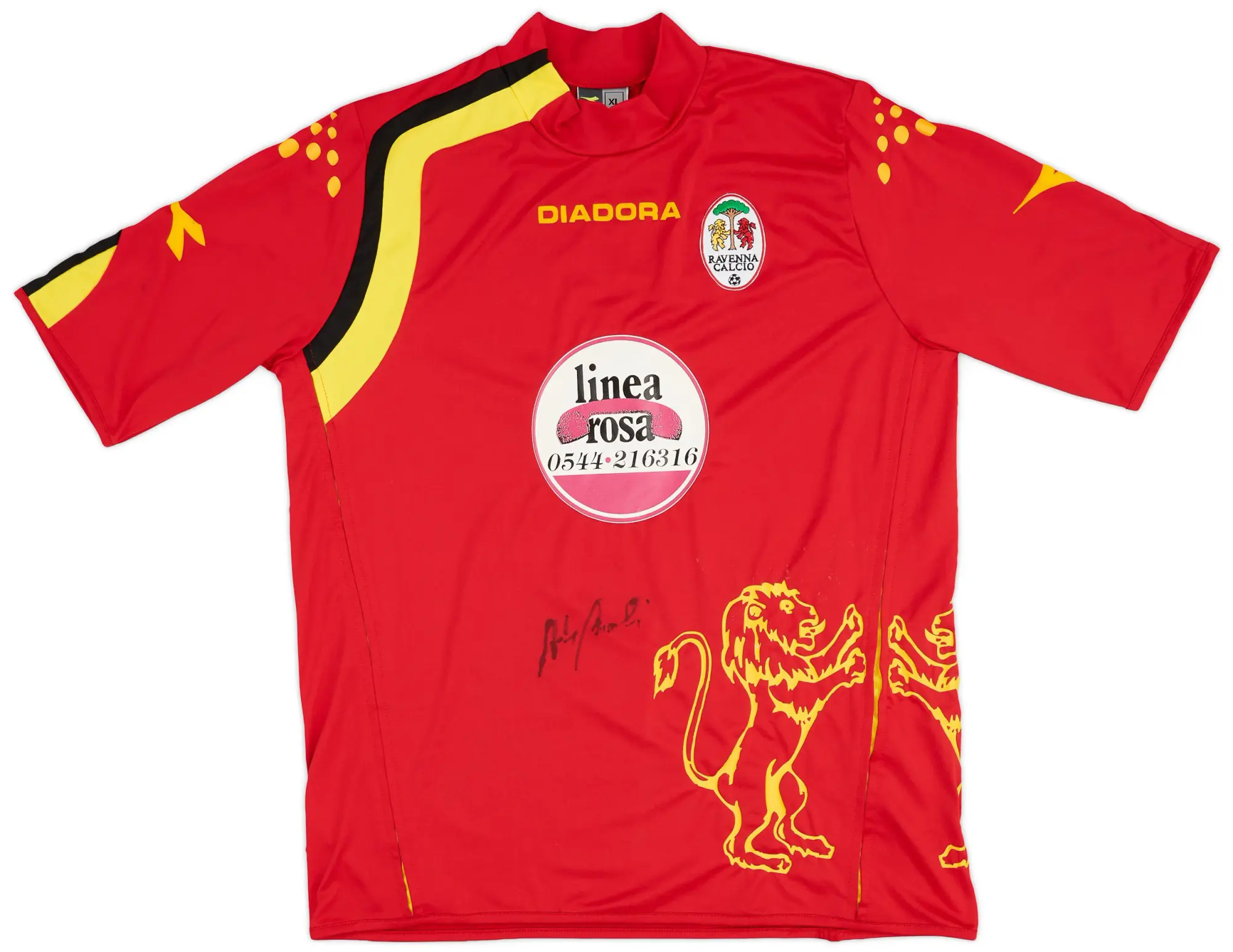 Diadora 2006-07 Ravenna Signed Home Shirt - 8/10 - (XL)