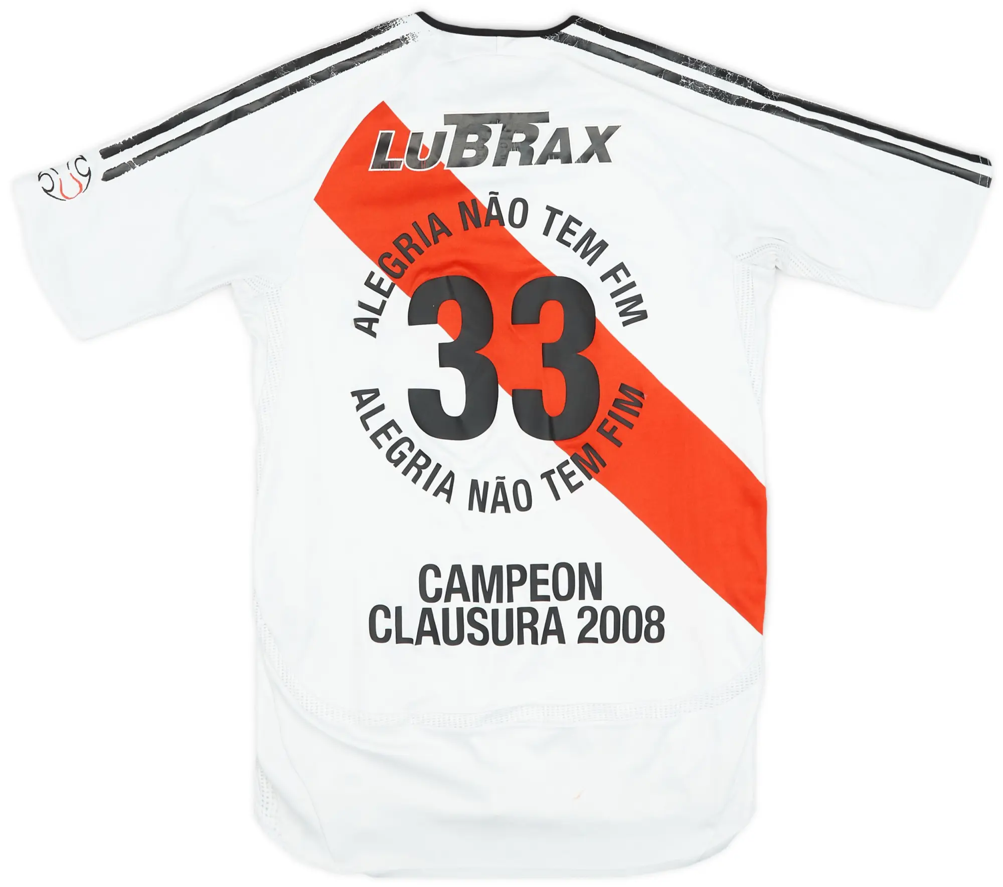 adidas 2006-08 River Plate 'Campeon Clausara 2008' Home Shirt - 5/10 - (XS)