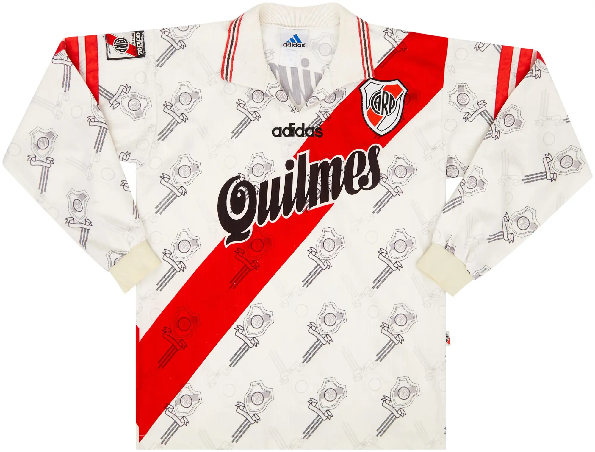 adidas 1996-98 River Plate Home L/S Shirt - 8/10 - (XS)