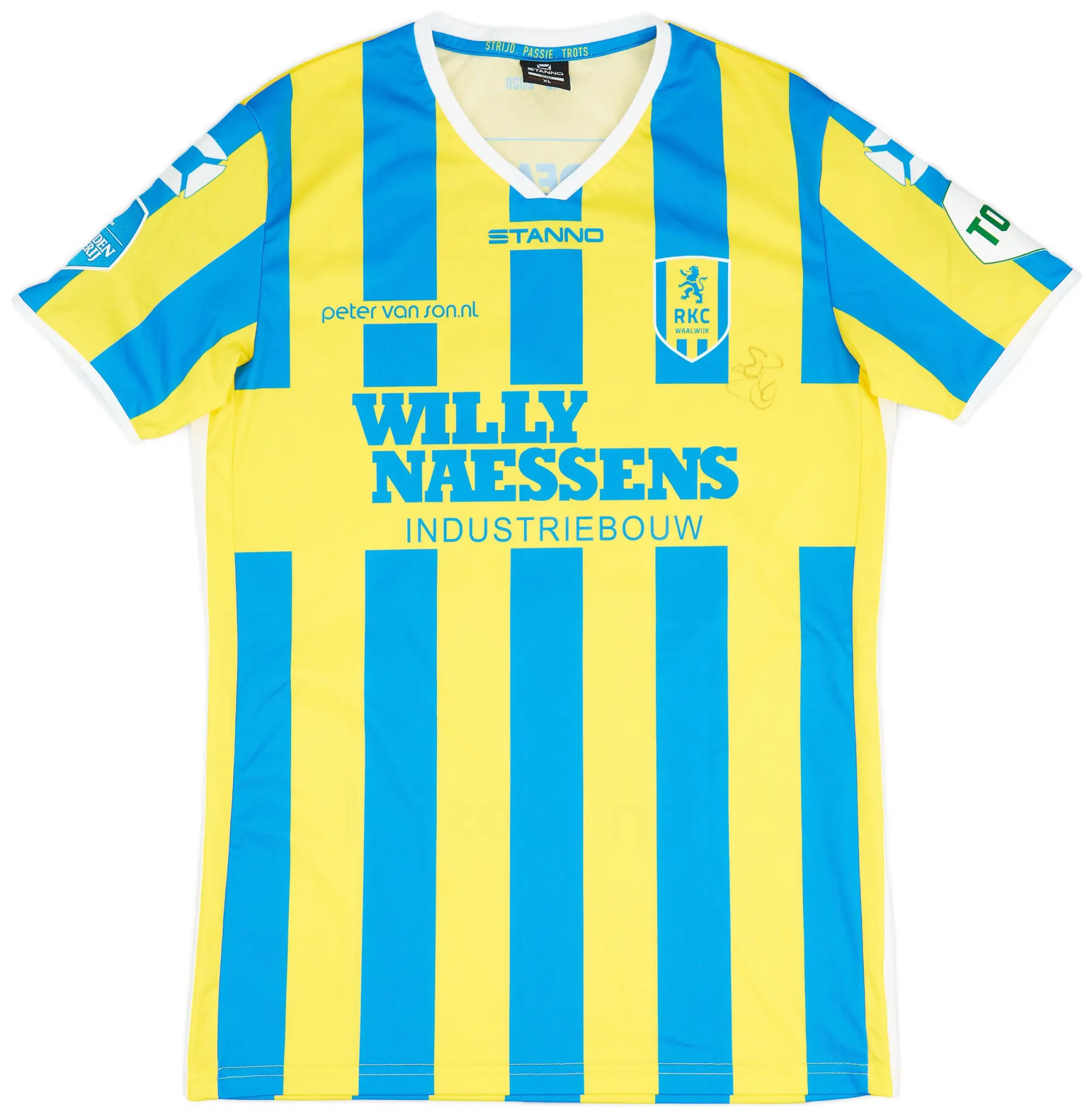 2020-21 RKC Waalwijk Match Issue Signed Home Shirt #19 (Sow)
