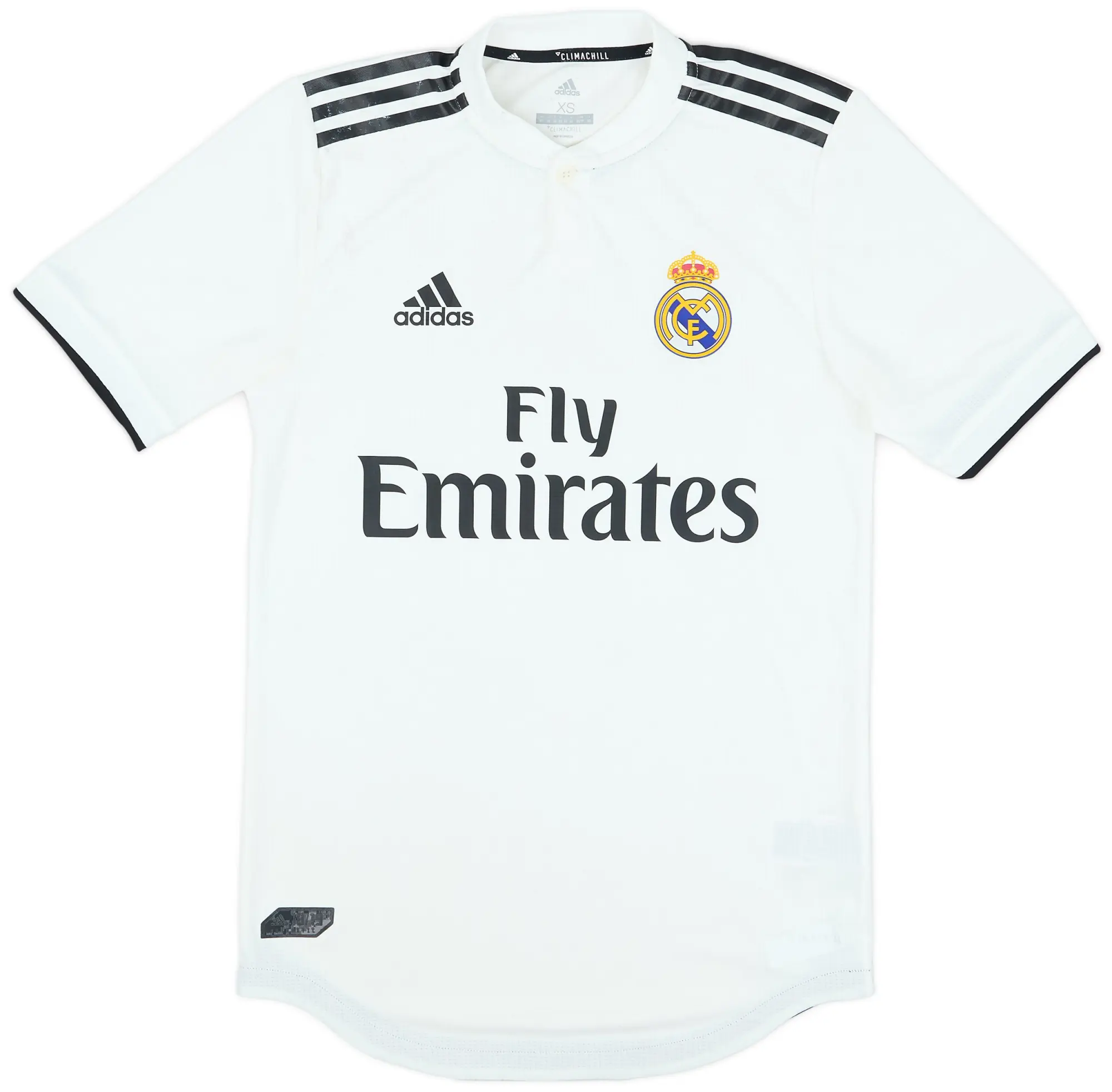 adidas 2018-19 Real Madrid Authentic Home Shirt - 6/10 - (XS)