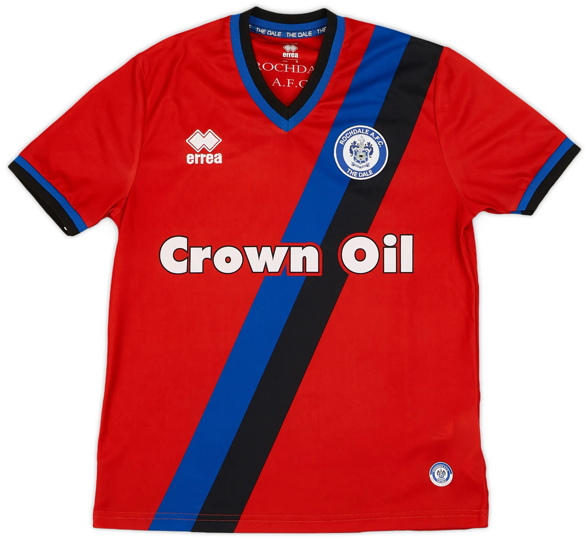 Errea Rochdale Mens SS Away Shirt 2016/17