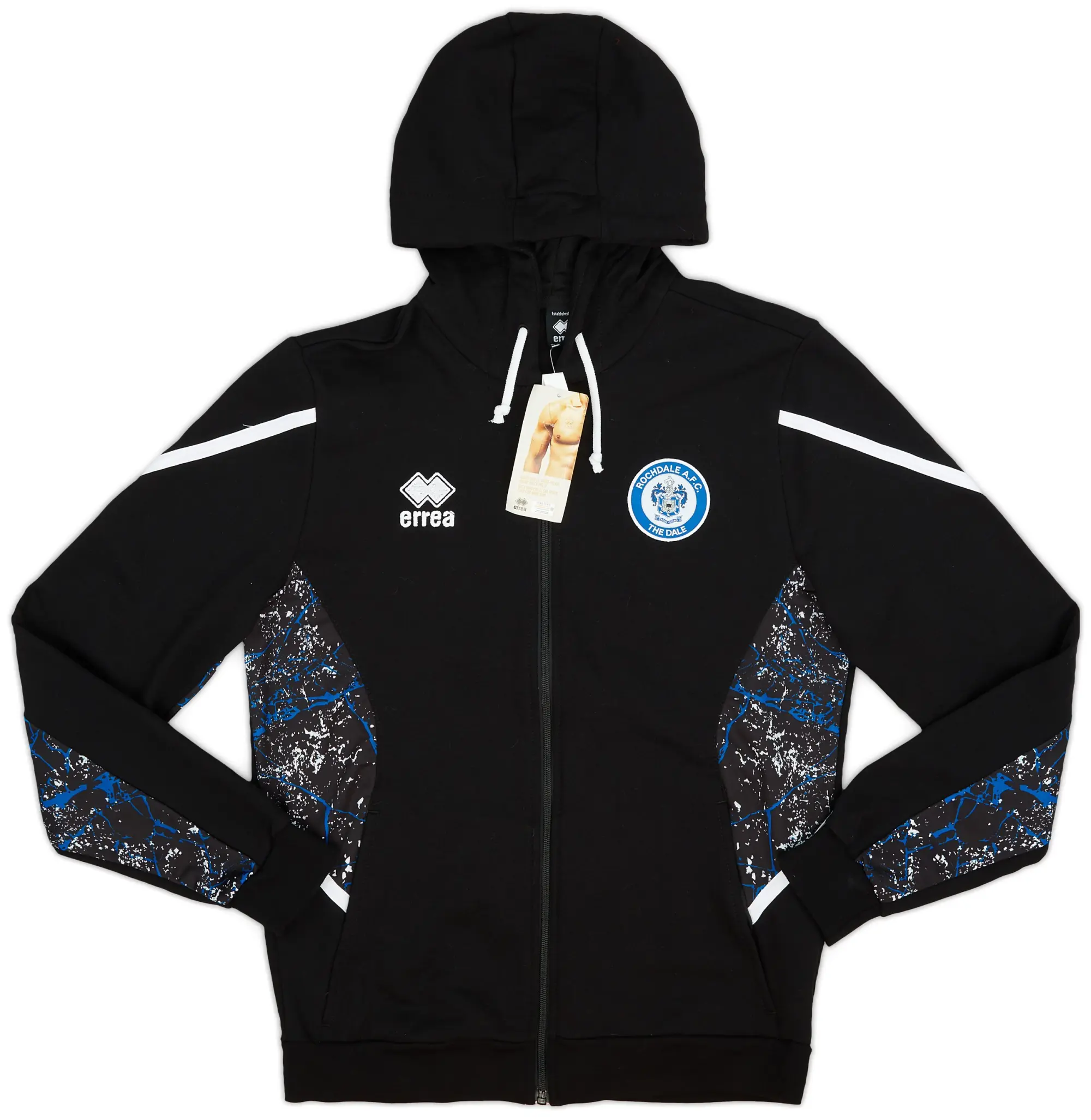 2018-19 Rochdale Errea Hooded Sweat Top (L)