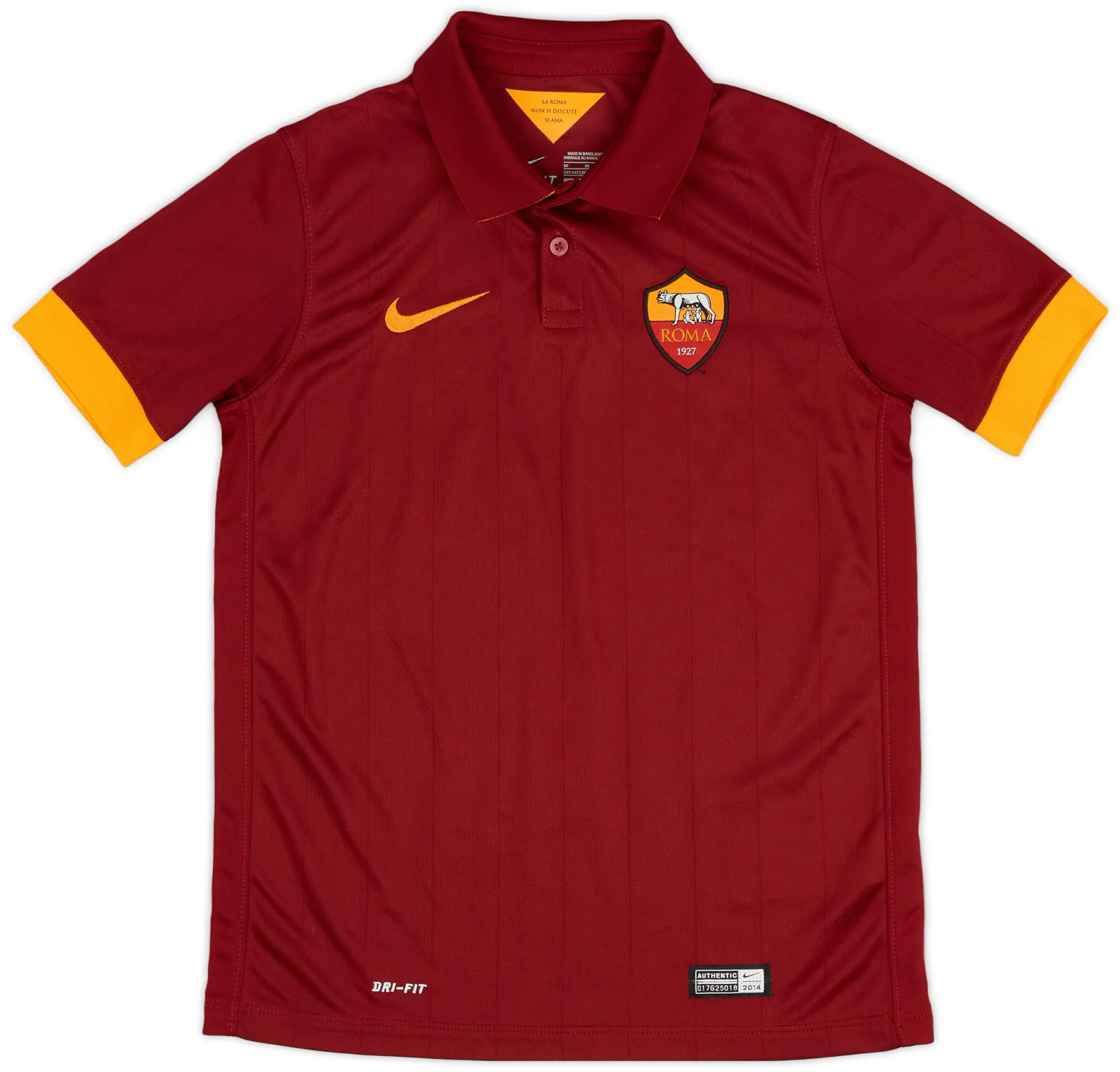 Nike 2014-15 Roma Home Shirt - 9/10 - (M.Boys)