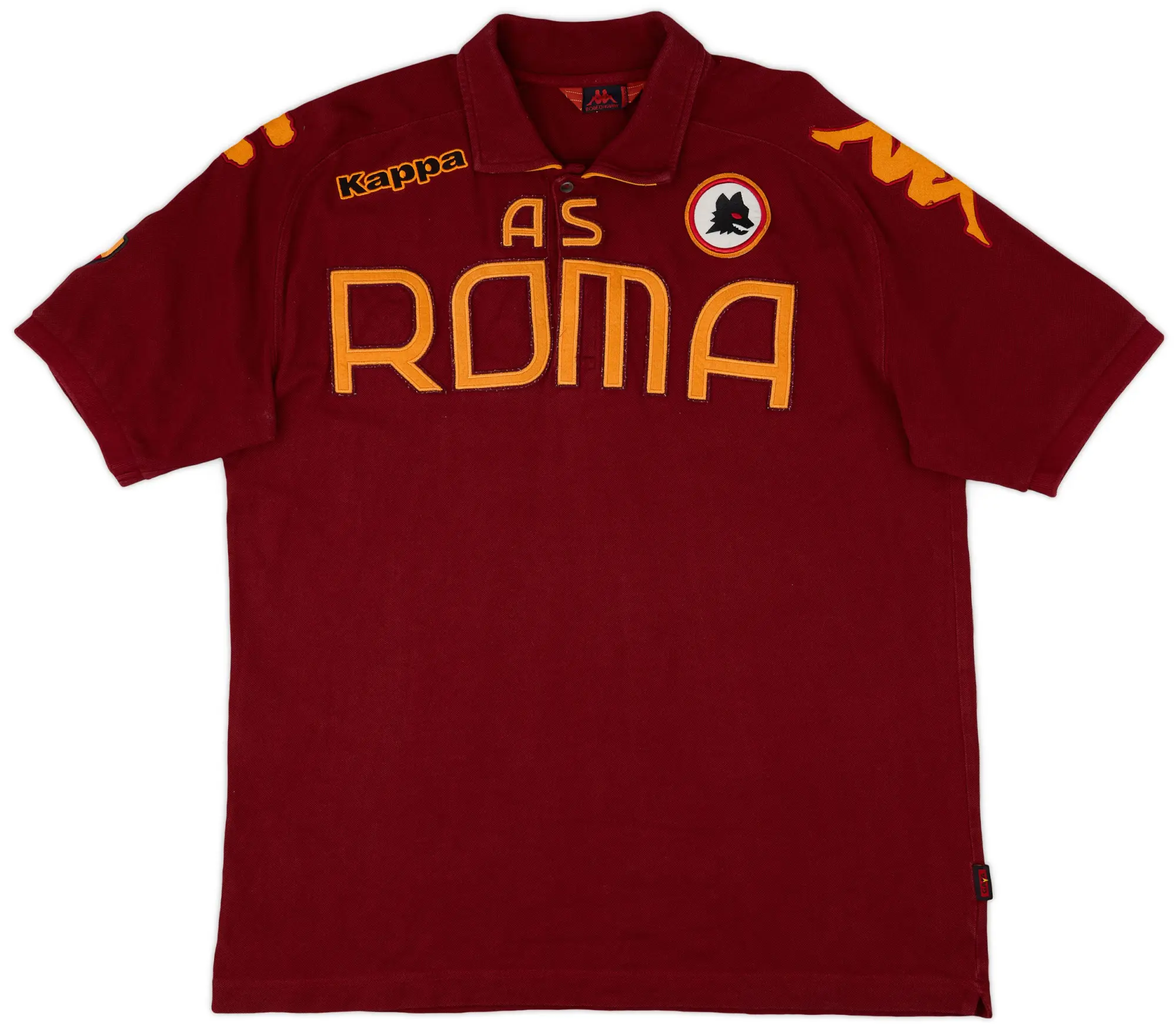 2009-10 Roma Kappa Polo Shirt - 8/10 - (XXL)