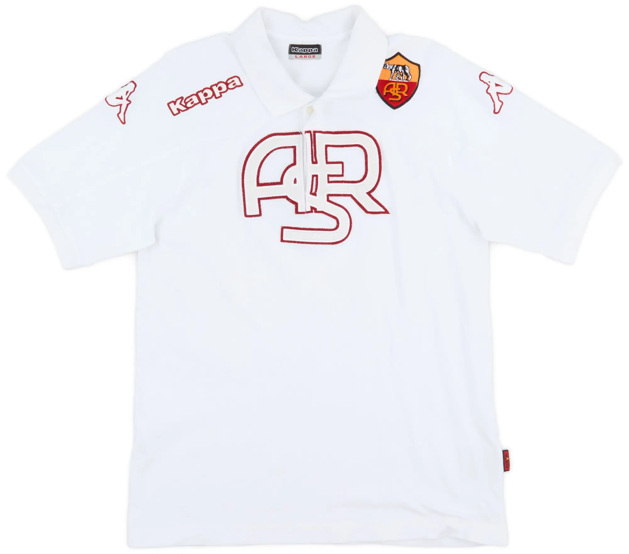 2008-09 Roma Kappa Polo Shirt - 8/10 - (L)