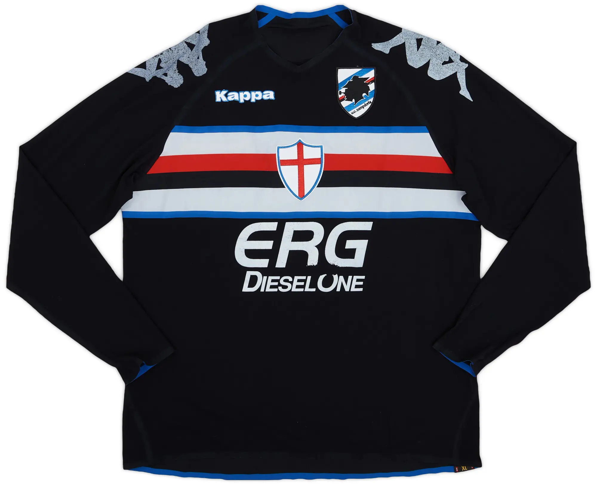 Kappa 2006-07 Sampdoria Player Issue Third L/S Shirt - 5/10 - (XL)