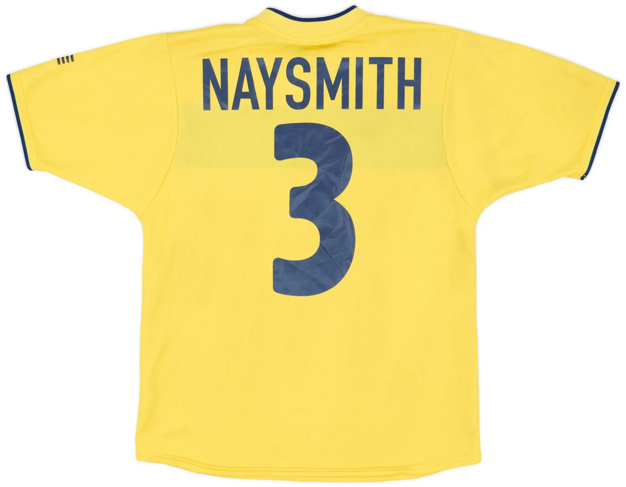 Fila 2002-03 Scotland Away Shirt Naysmith #3 - 7/10 - (XL.Boys)