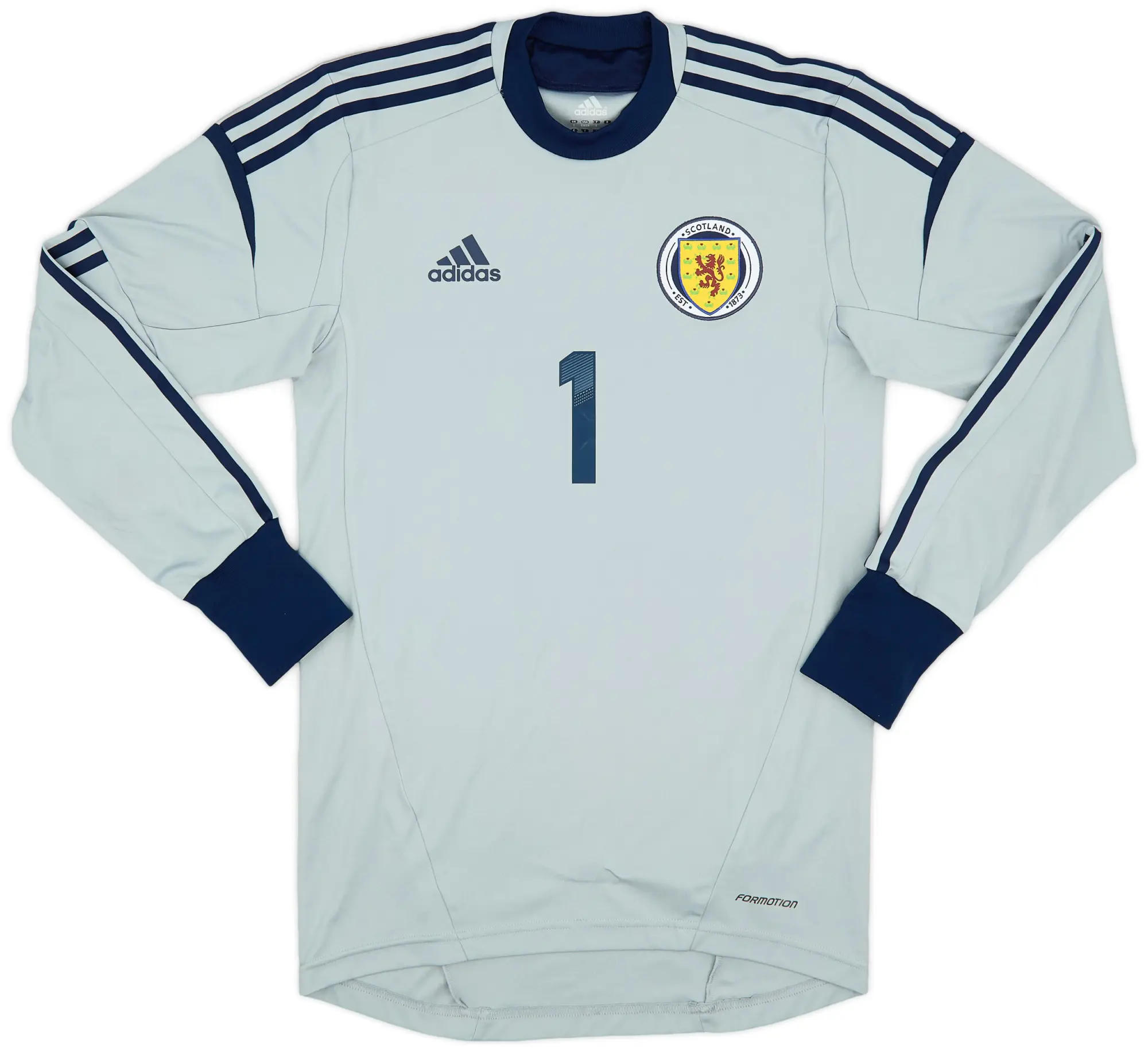 adidas 2011-13 Scotland Player Issue GK Shirt - 8/10 - (S)