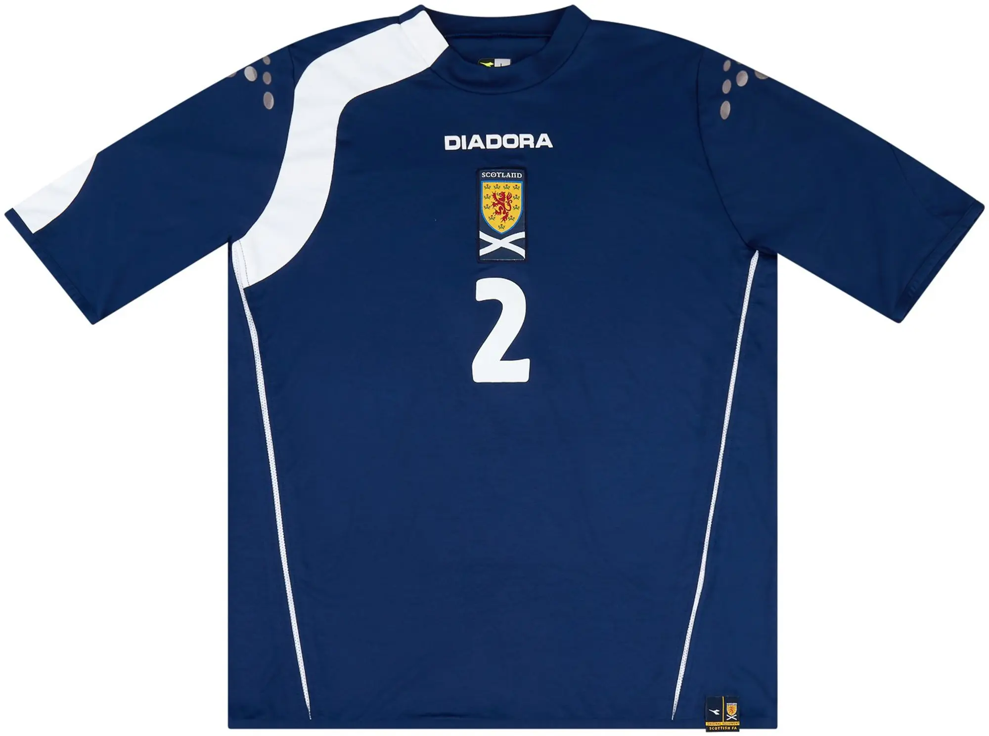 Umbro 2005-06 Scotland Match Issue Signed Home Shirt #2