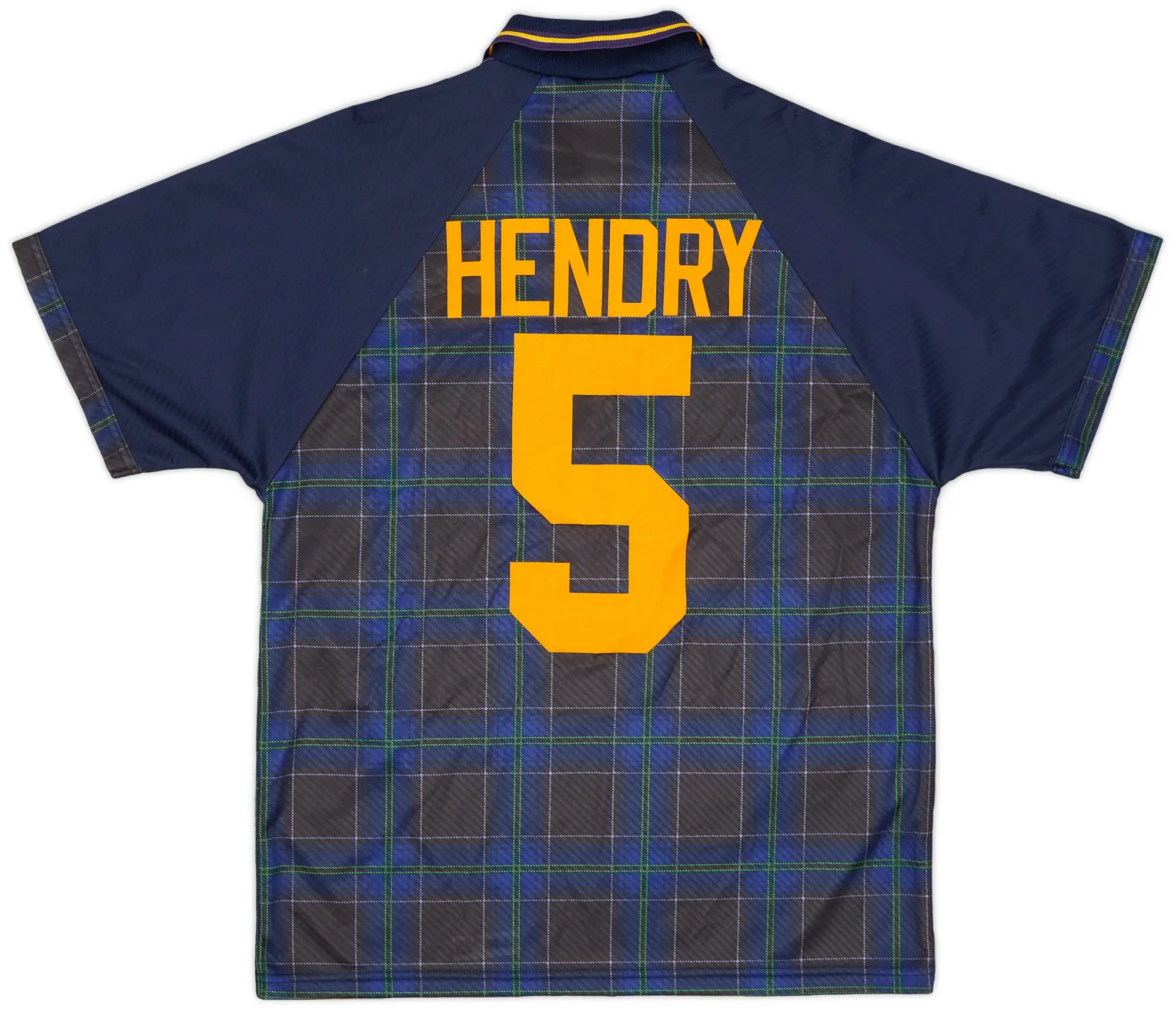 Umbro 1994-96 Scotland Home Shirt Hendry #5 - 9/10 - (L)